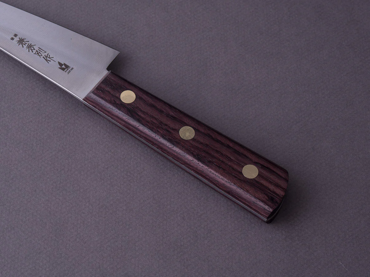 Kanehide - Bessaku - Semi-Stainless - 150mm - Honesuki Kaku - Western Handle - Image 6