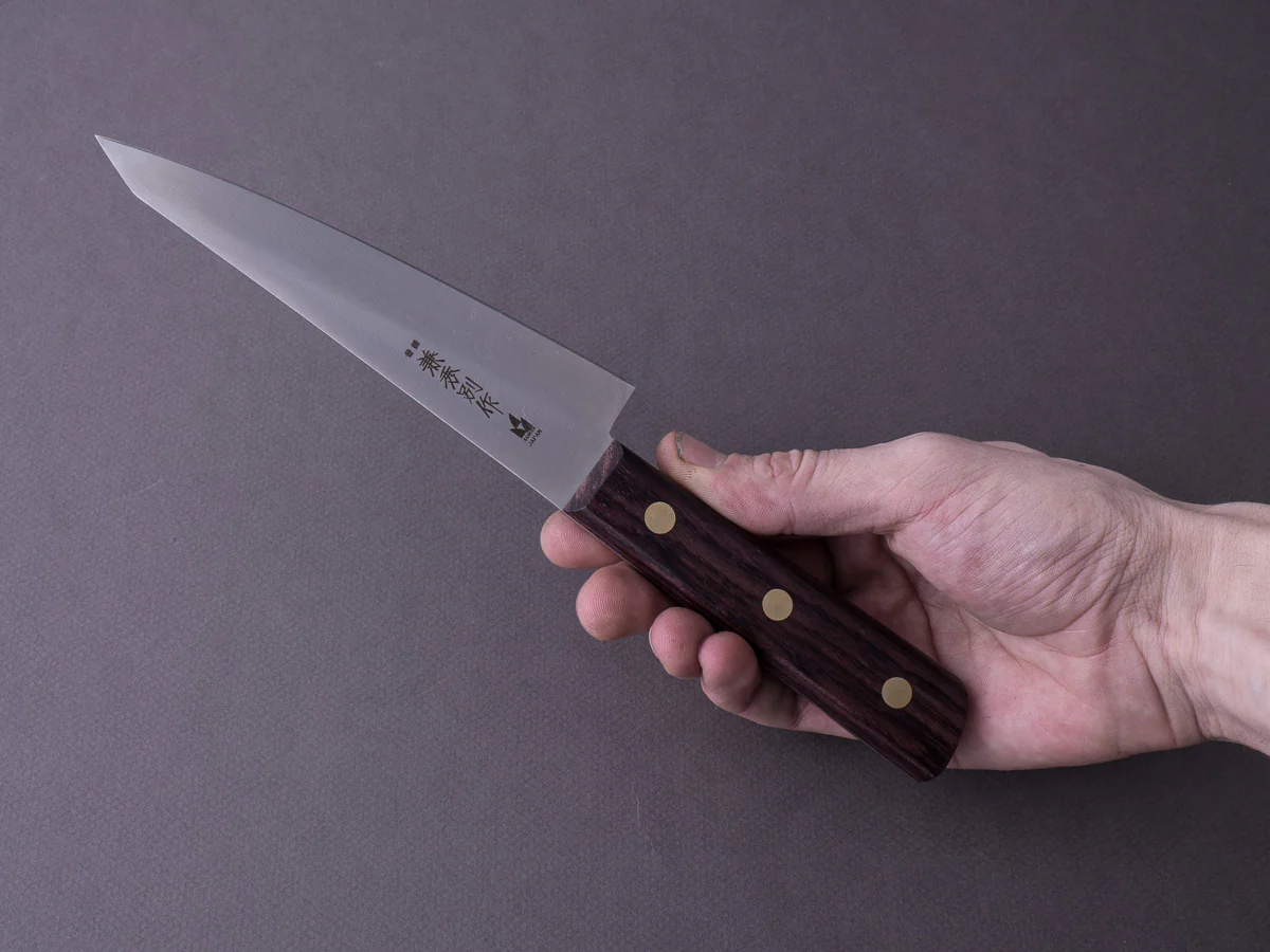 Kanehide - Bessaku - Semi-Stainless - 150mm - Honesuki Kaku - Western Handle - Image 8