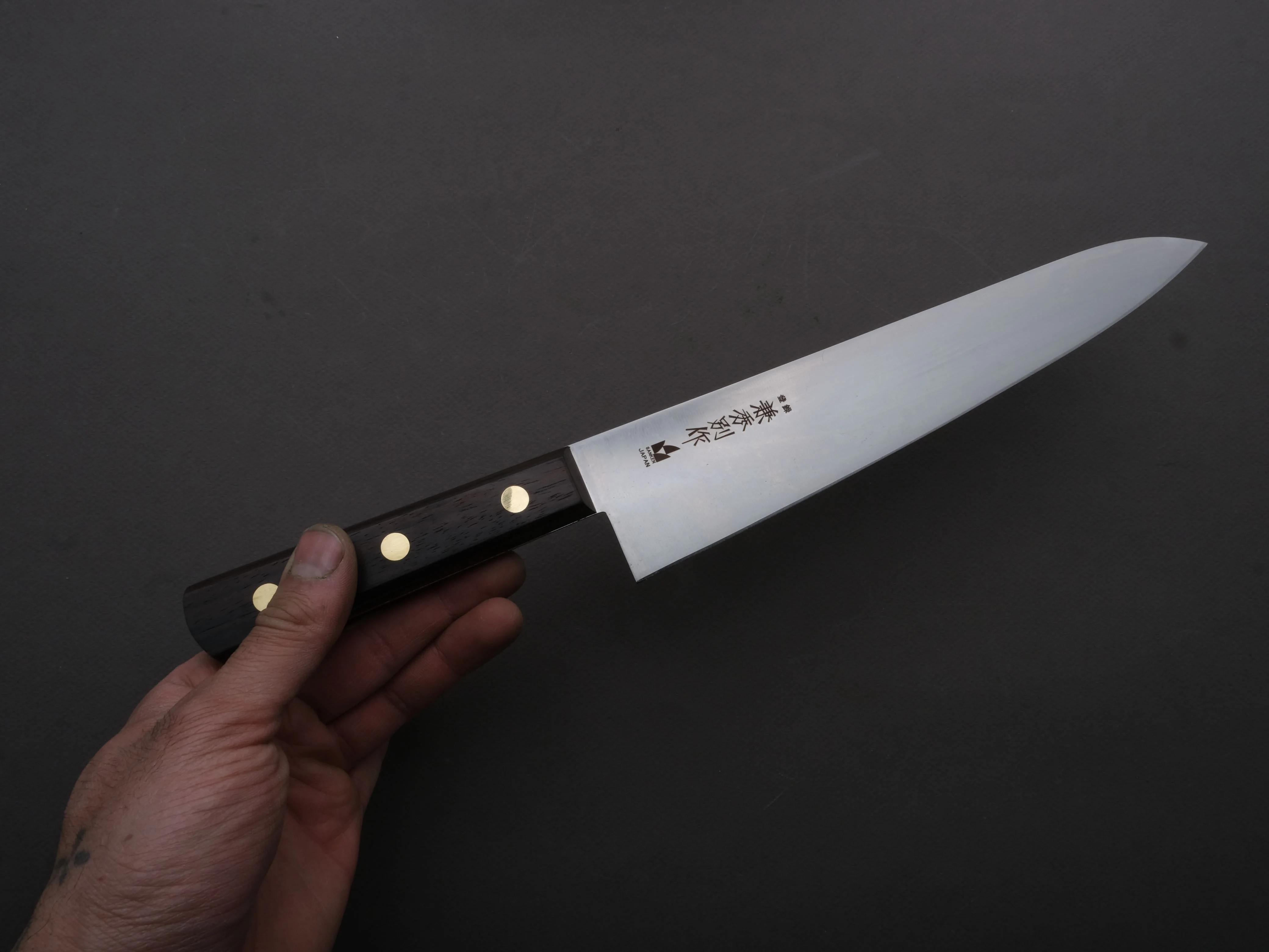 Kanehide - Bessaku - Hirakiri - Gyuto - 240mm - Rosewood Handle - Image 3