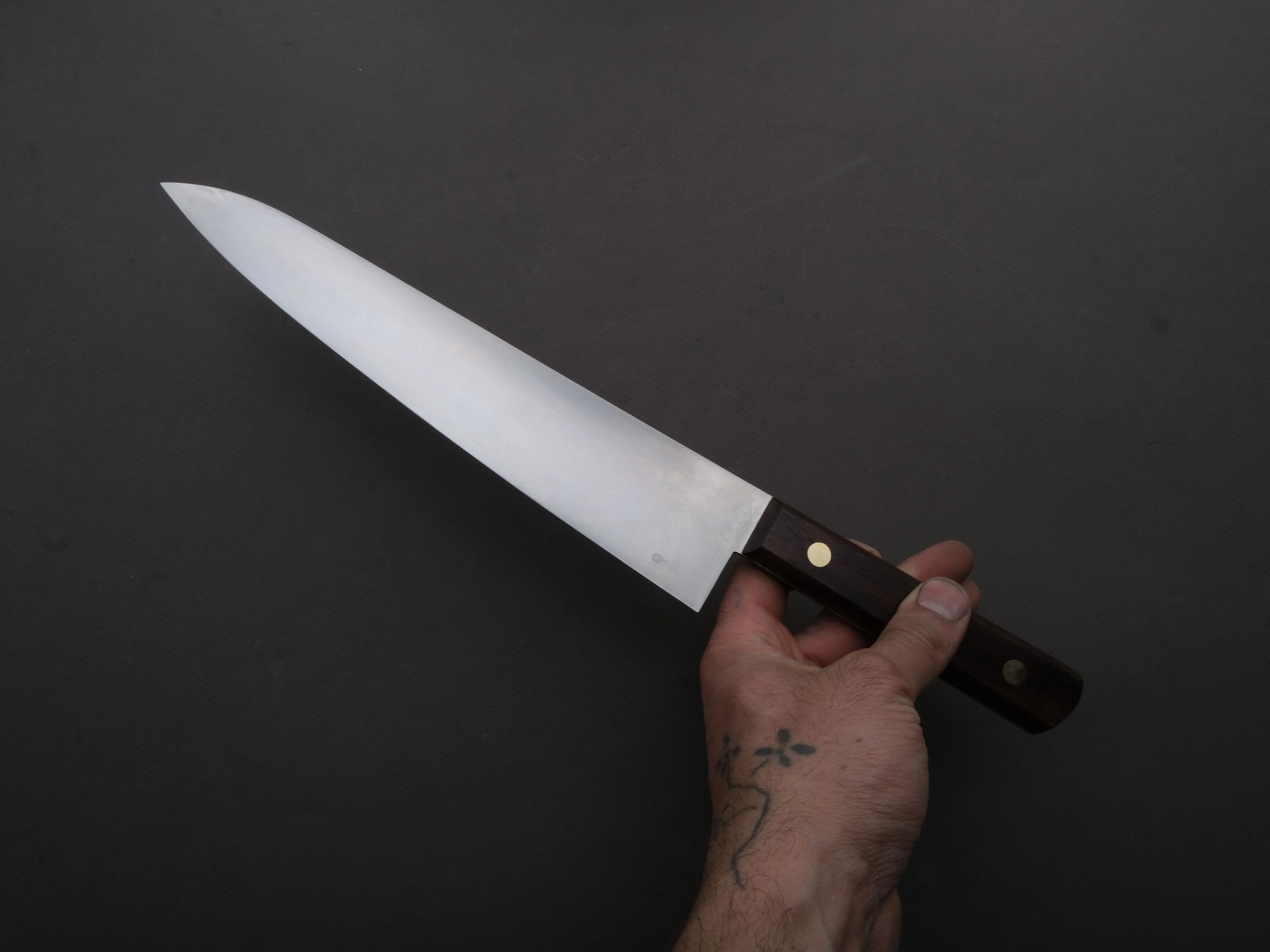 Kanehide - Bessaku - Hirakiri - Gyuto - 240mm - Rosewood Handle - Image 4