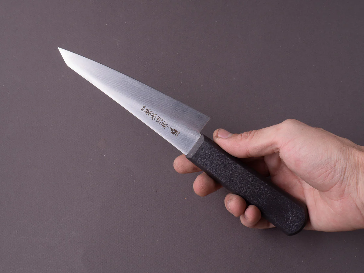 Kanehide - Bessaku - Semi-Stainless - Honesuki Kaku - 150mm - Elastomer Handle - Image 7