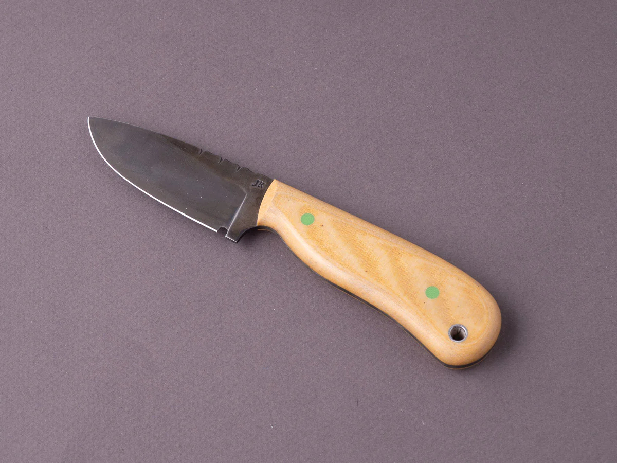Jordan Kepler - Fixed Blade - 80CRV2 - Ridge Runner - Micarta & G10 Handle - Image 2
