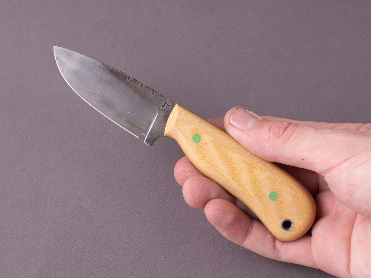 Jordan Kepler - Fixed Blade - 80CRV2 - Ridge Runner - Micarta & G10 Handle - Image 4