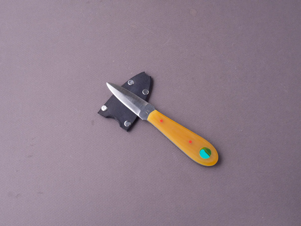 Jordan Kepler - Oyster Knife - 80CRV2 - G10 w/ Surfboard Inlay Handle - Image 10