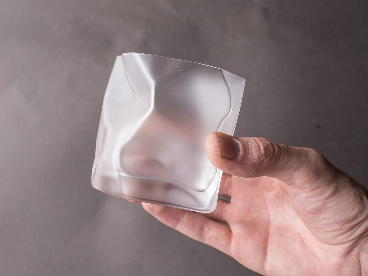 Kimura Glass - Crumple - 10oz - Old Fashioned - Frosted - Image 2