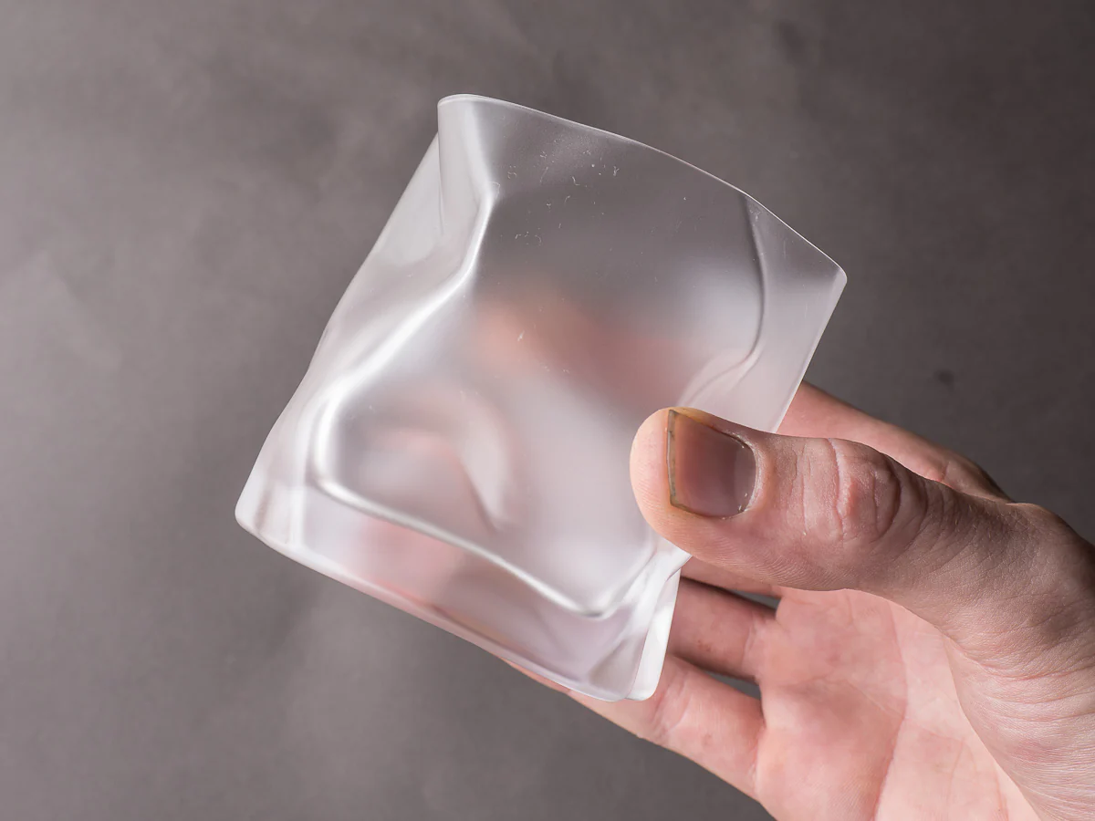 Kimura Glass - Crumple - 10oz - Old Fashioned - Frosted - Image 5