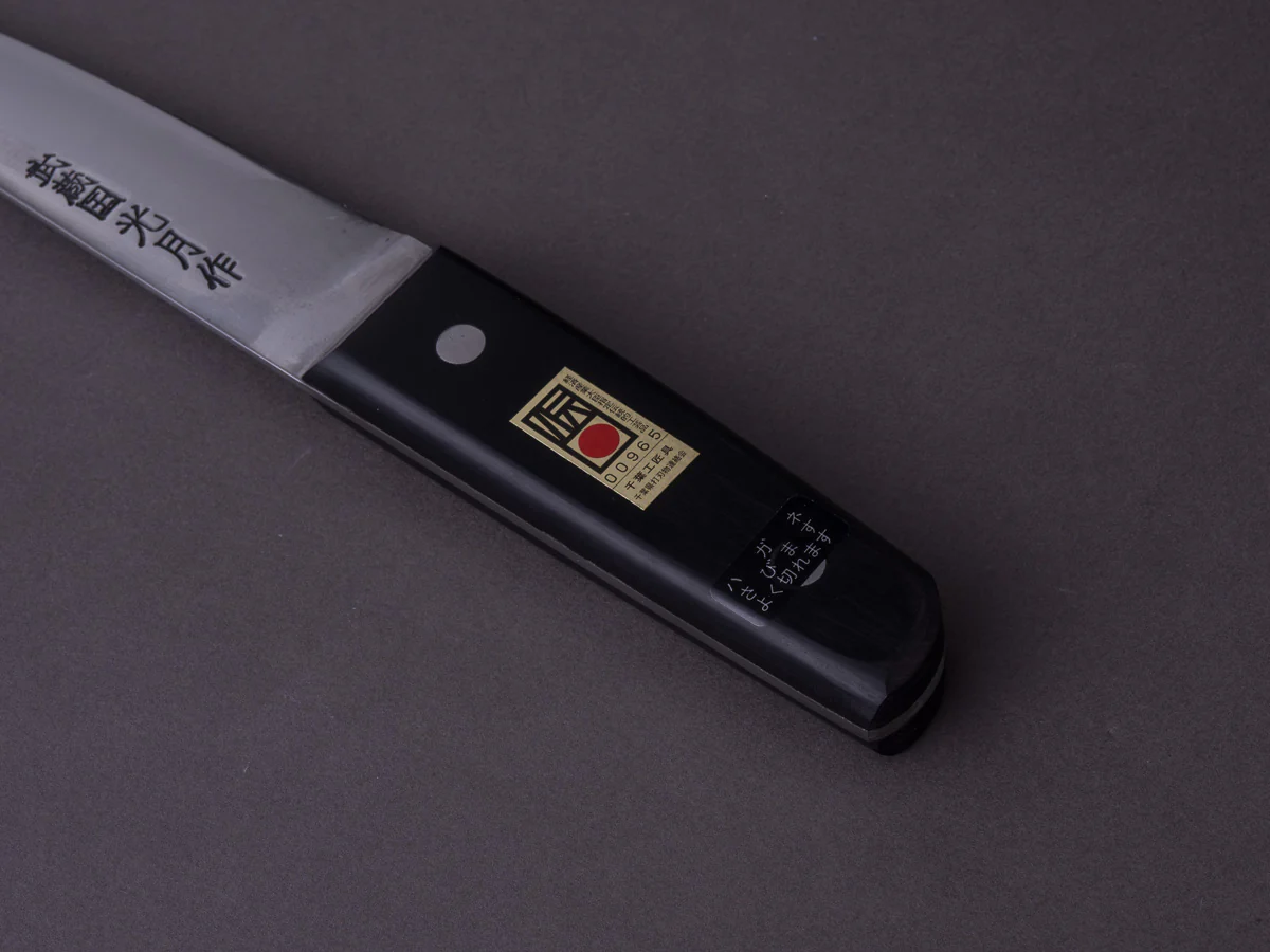 Goko Hamono - Kogetsu - Carbon - 150mm Honesuki Maru - Pakka Western Handle - Image 6