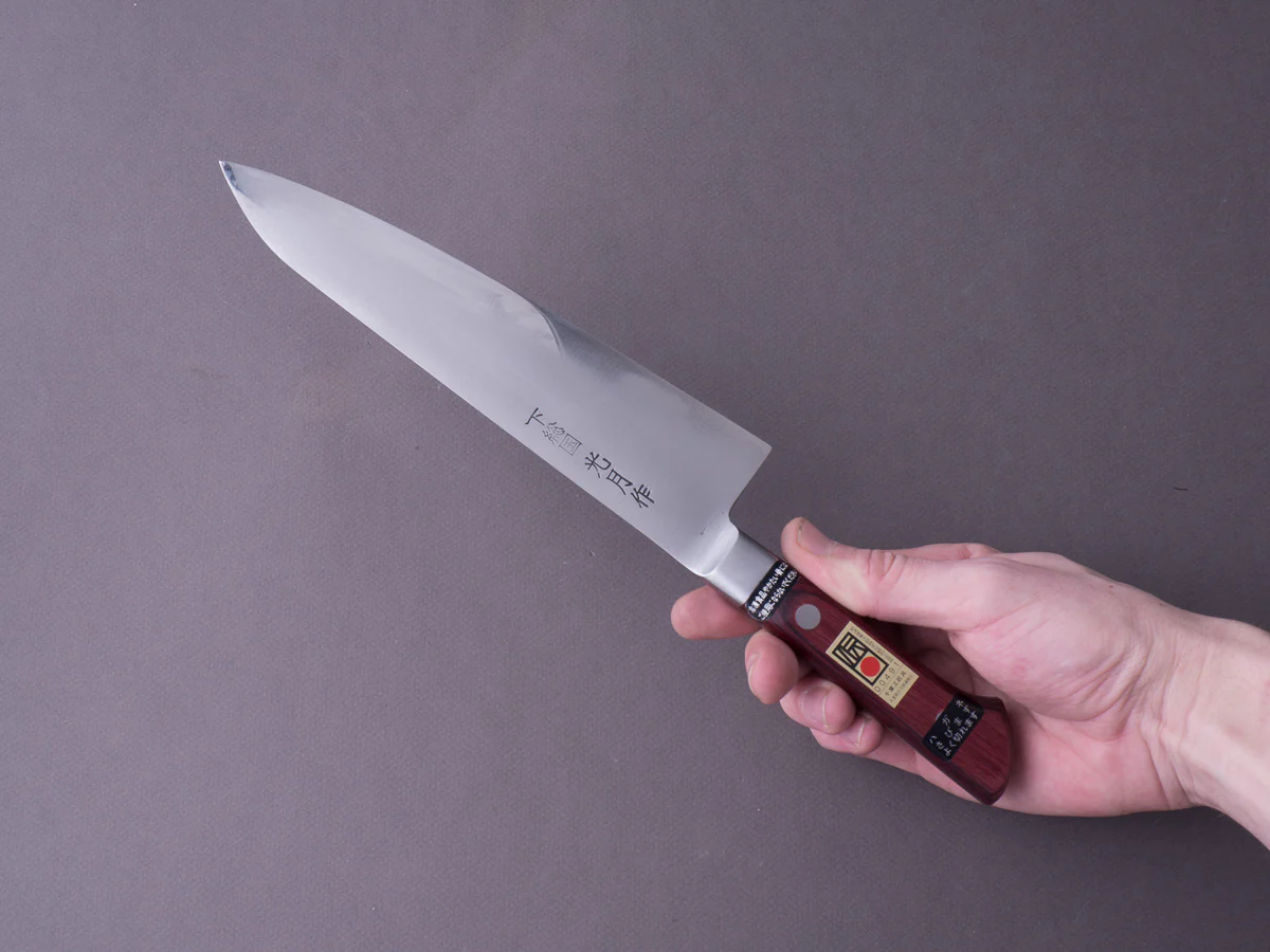 Goko Hamono - Kogetsu - Mono White #1 - 210mm Gyuto - Western Handle - Image 8