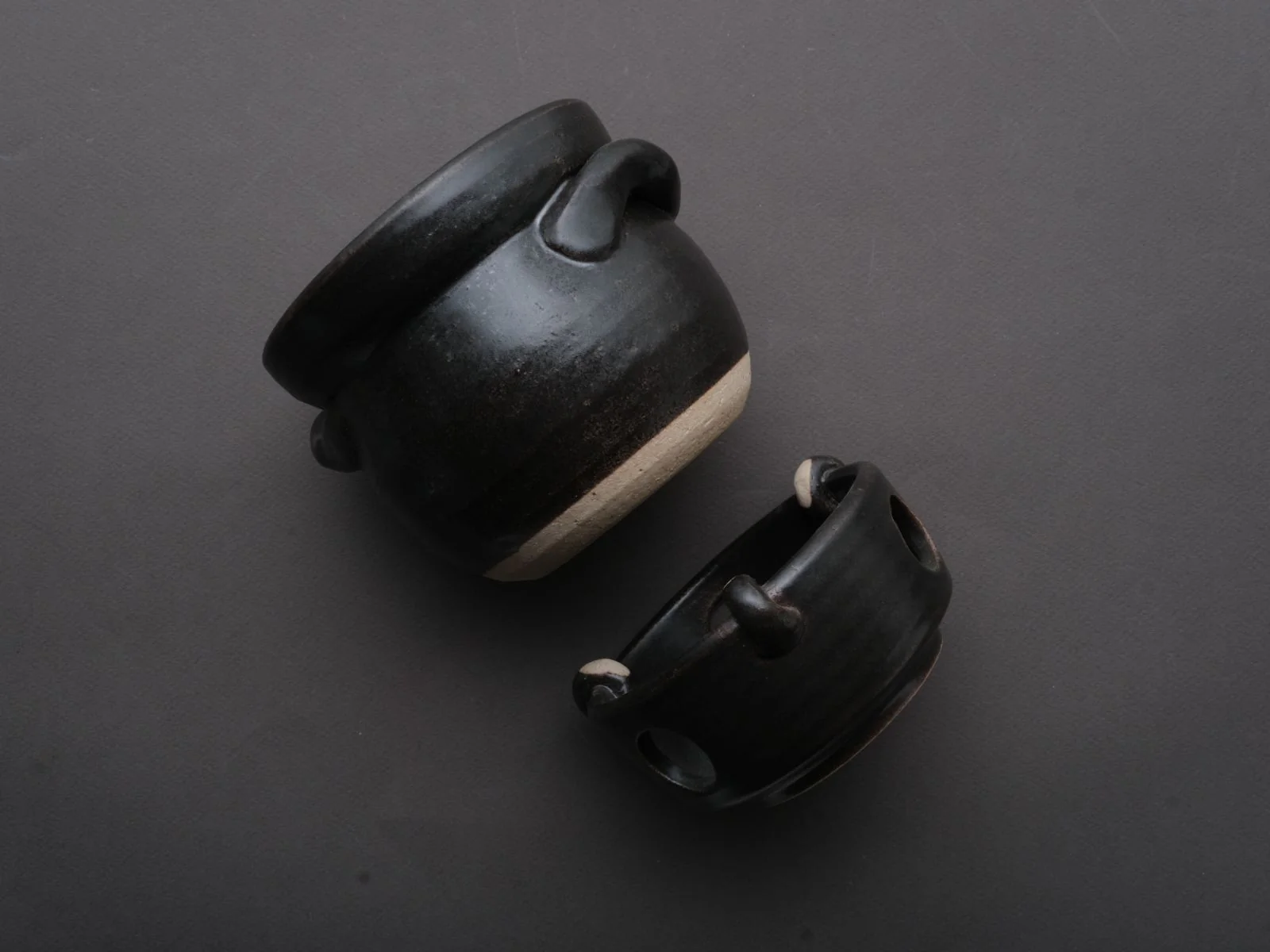 Komon - Banko Ware - Ceramic - Donabe Pot with Base - 1 Gao - Image 4