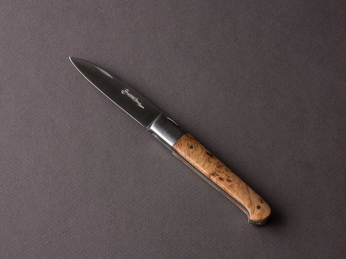 Laguiole en Aubrac - Folding Knife - 90mm Sauveterre - Spring Lock - Juniper - Bolster - Image 2