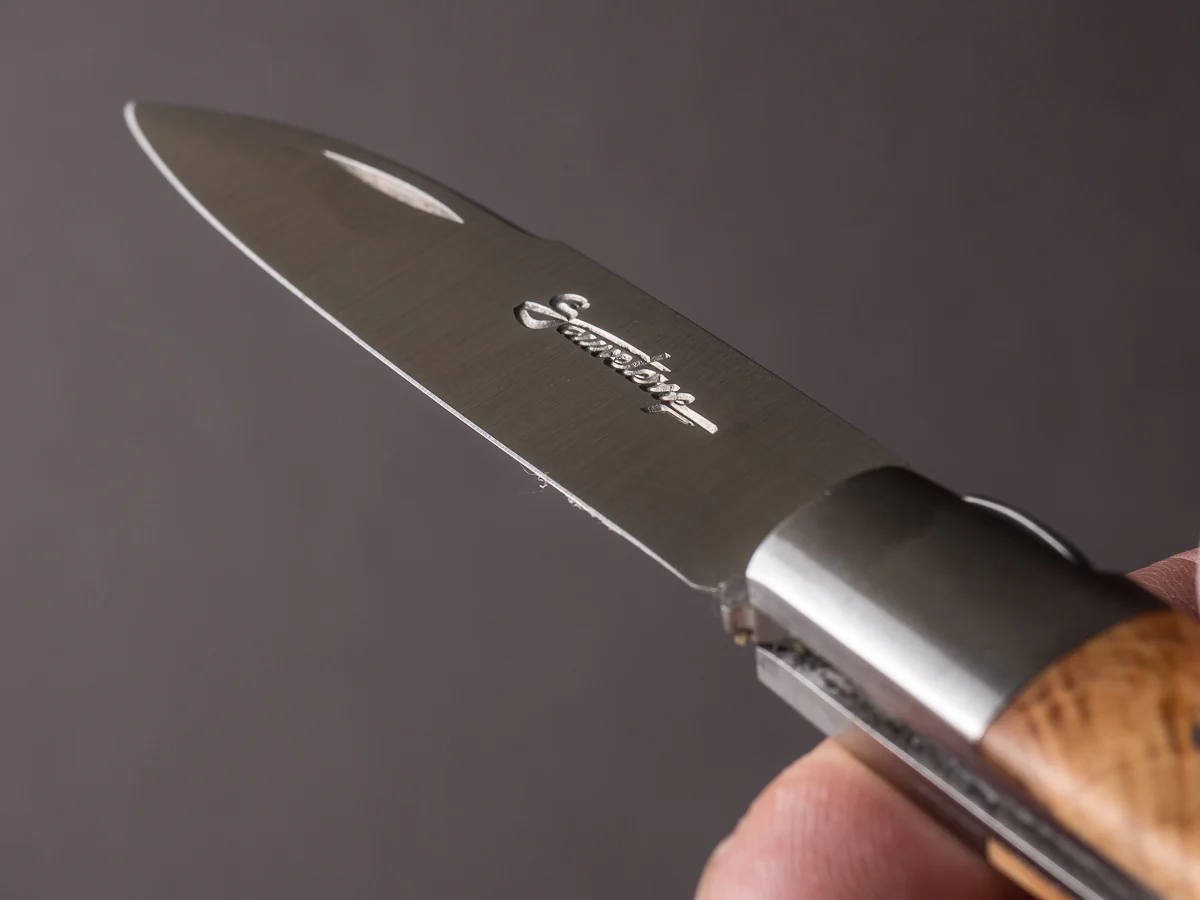 Laguiole en Aubrac - Folding Knife - 90mm Sauveterre - Spring Lock - Juniper - Bolster - Image 7