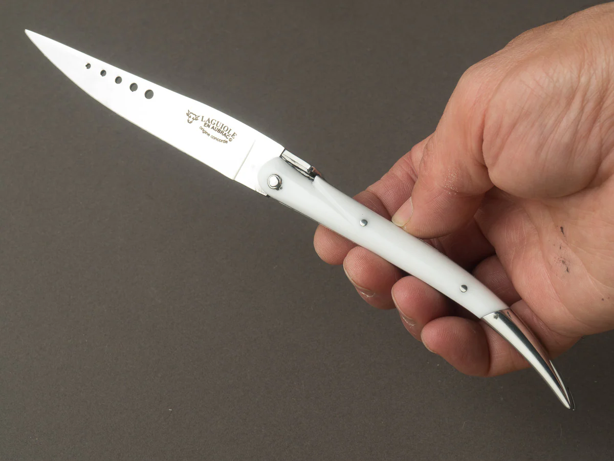Laguiole en Aubrac - Folding/Pocket Knife - 12cm Laguiole - Concorde White - Image 4