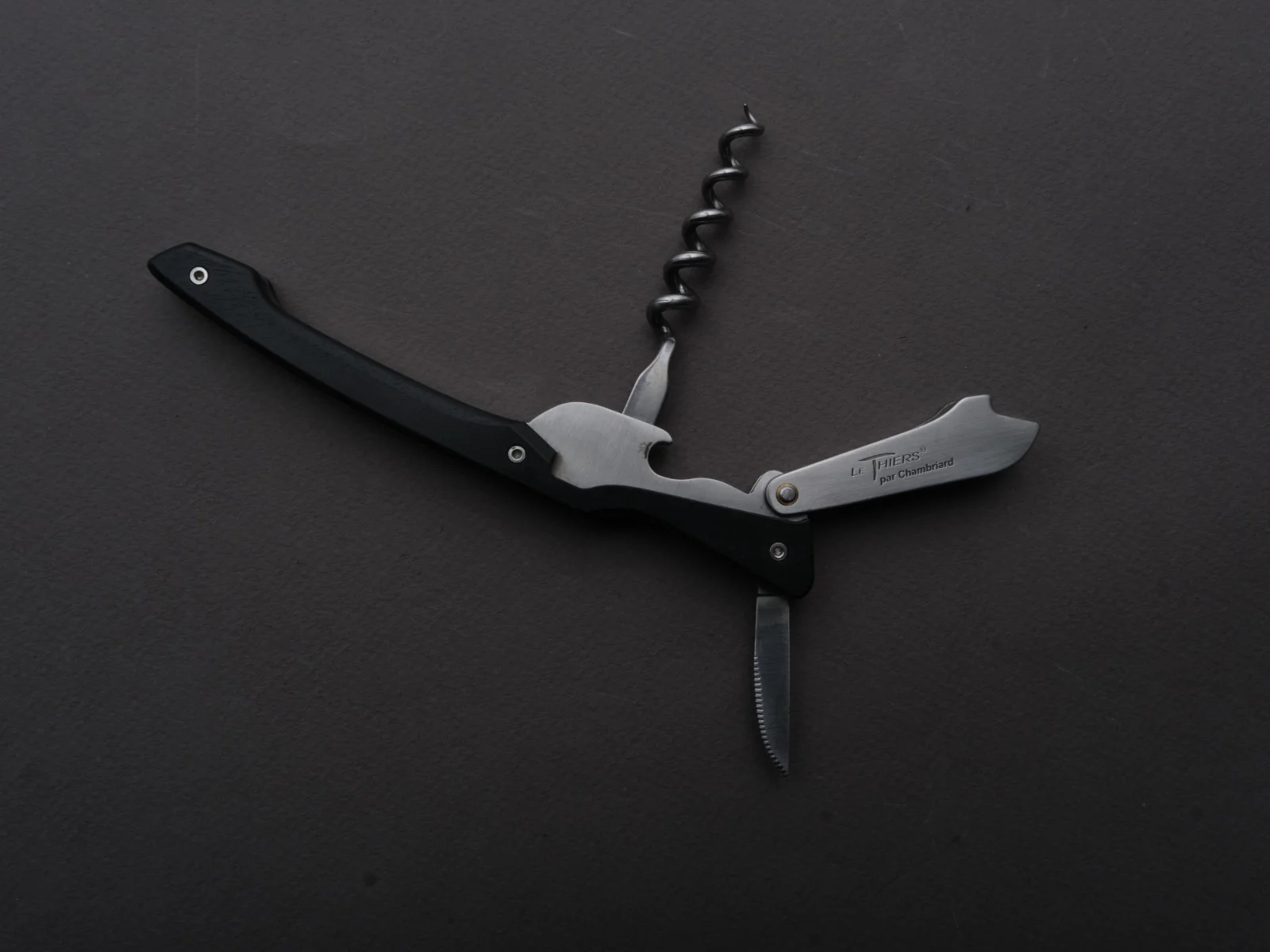 Chambriard - Sommelier/Wine Key - Le Thiers - "Paulee" - Ebony Wood Handle - Image 3