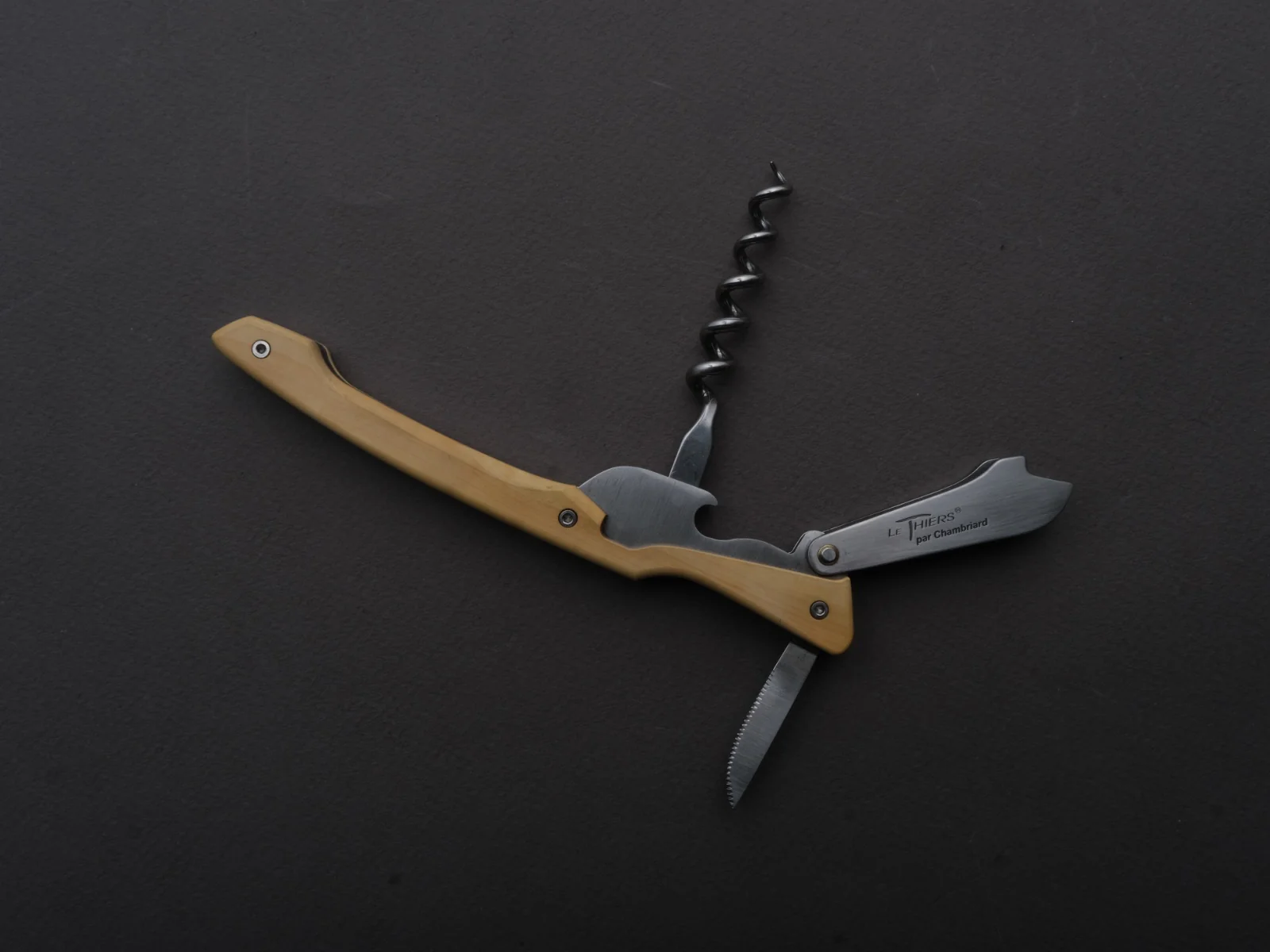 Chambriard - Sommelier/Wine Key - Le Thiers - "Paulee" - Boxwood Handle - Image 3