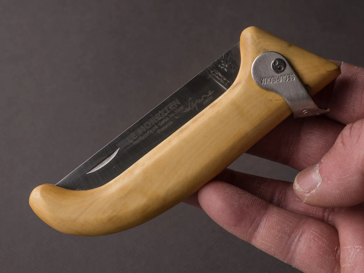 Lepine - Folding Knife - Le Morezien 80mm - Securizoux Lock - Boxwood Tree Handle - Image 7