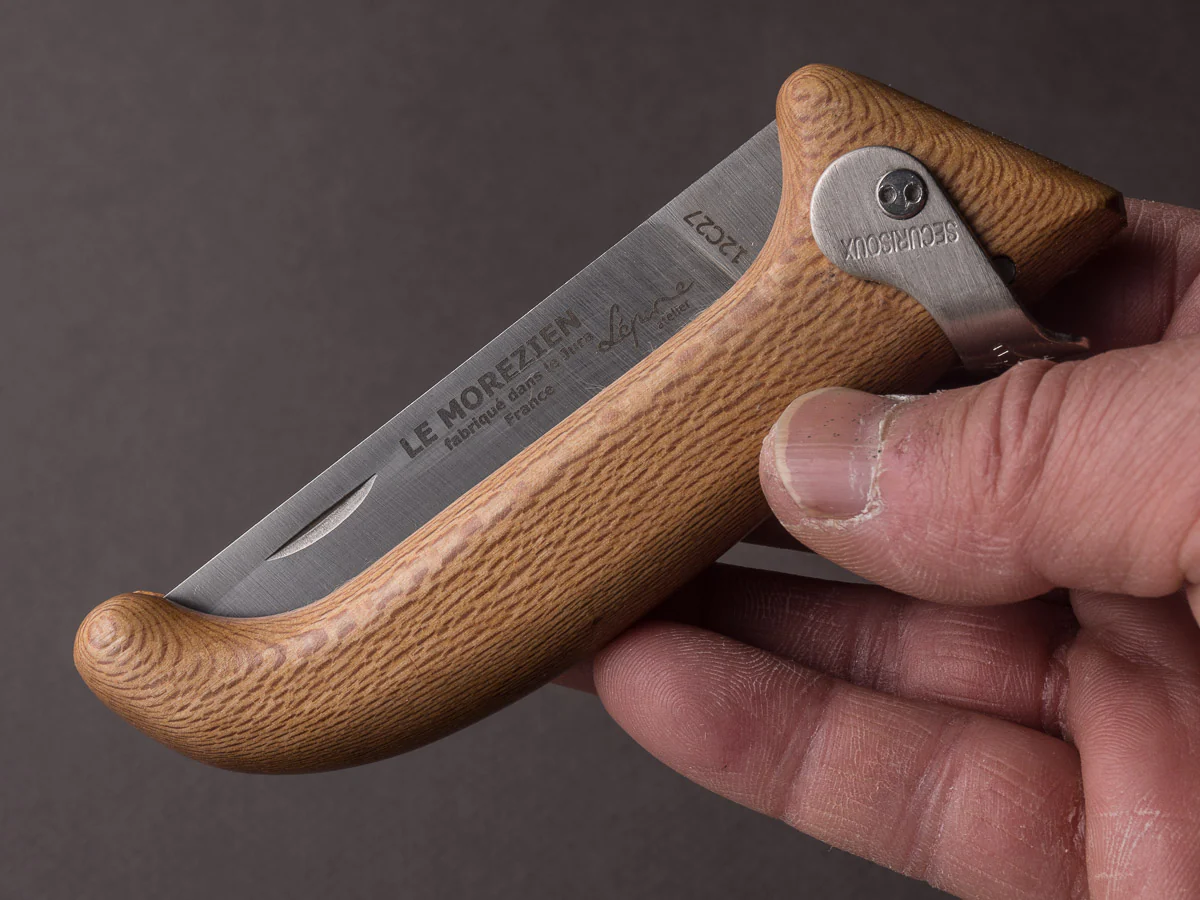 Lepine - Folding Knife - Le Morezien 80mm - Securizoux Lock - Plane Tree Handle - Image 6