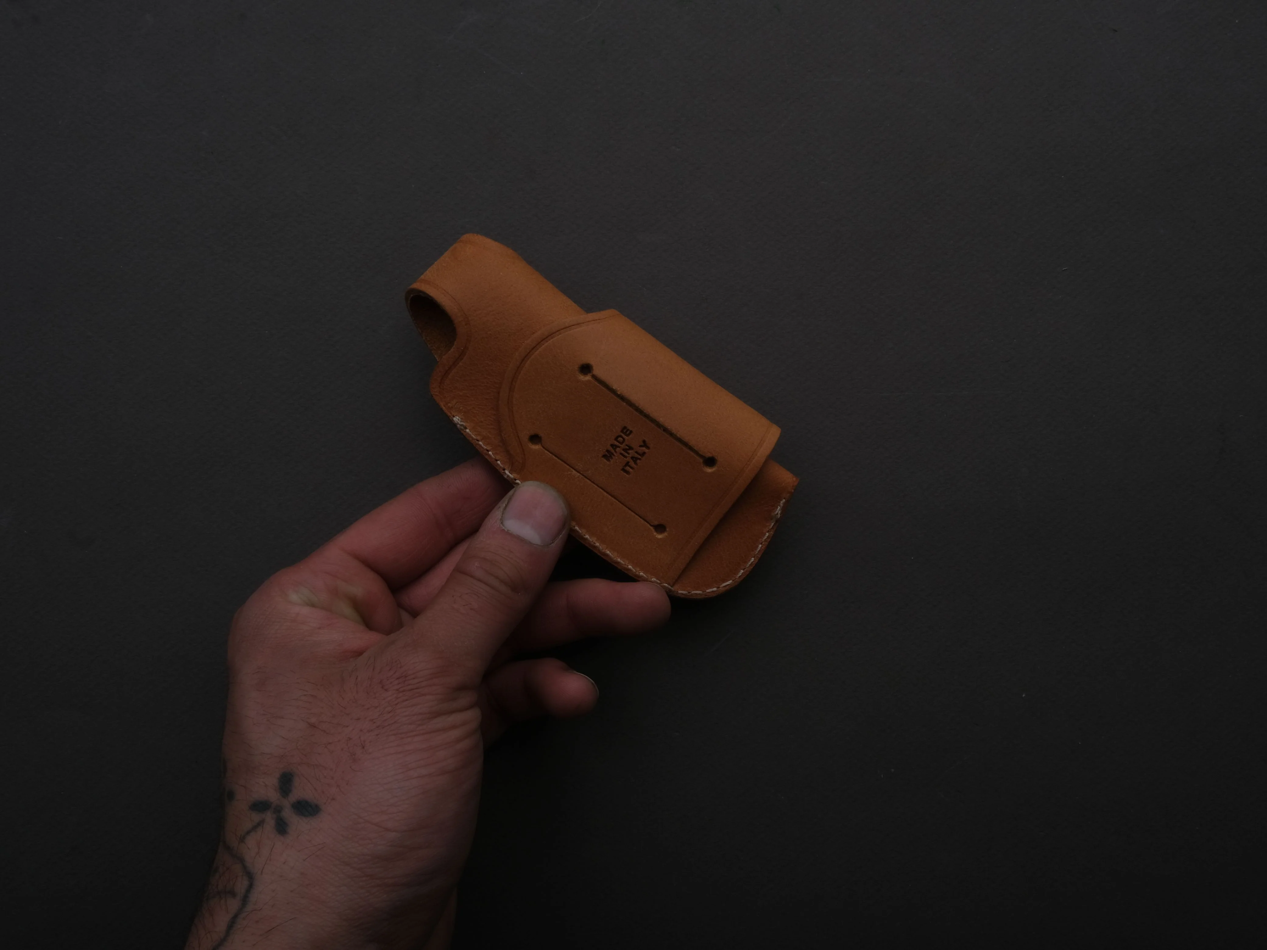lionSTEEL - Belt Pouch - Vertical/Horizontal - Sand Leather - Image 3