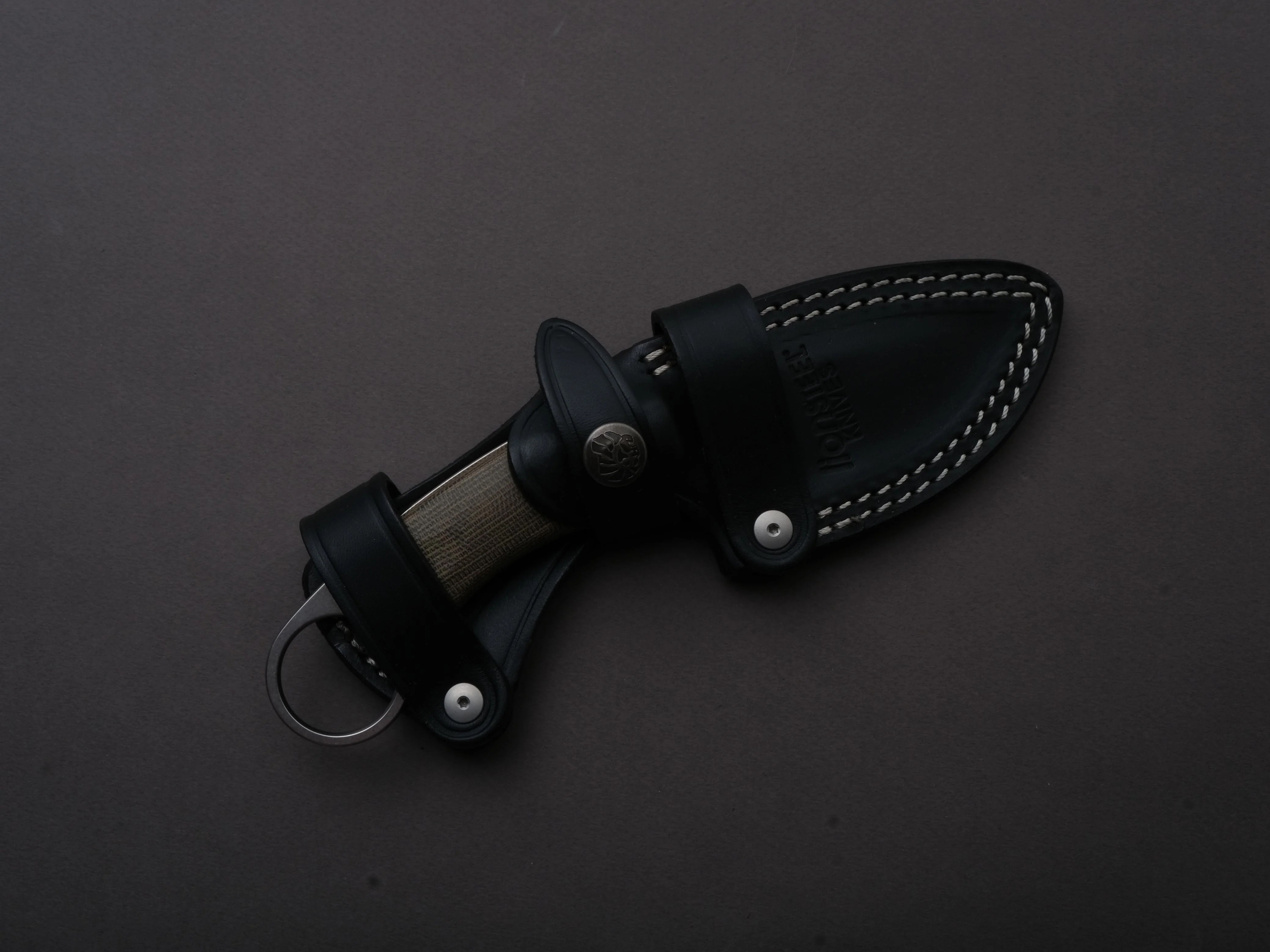 lionSTEEL - Fixed Blade - H2 - M390 - 75mm - Green Micarda - Kydex Sheath - Image 3