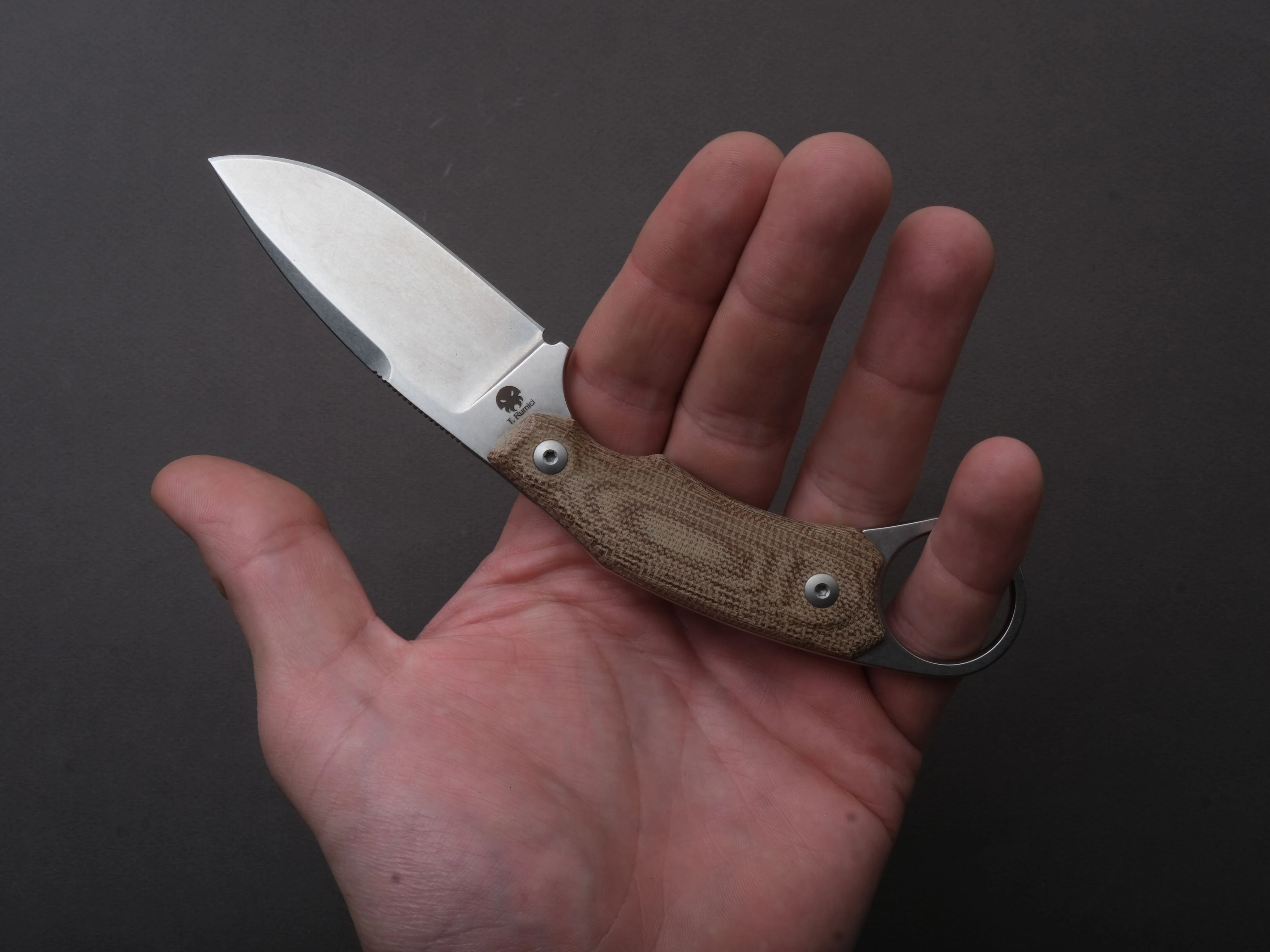 lionSTEEL - Fixed Blade - H2 - M390 - 75mm - Natural Micarda - Kydex Sheath - Image 6