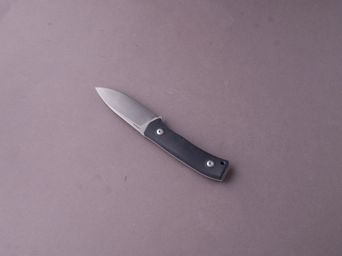 lionSTEEL - Fixed Blade - M4 - M390 - 105mm - Black G10 Handle - Leather Sheath - Image 3
