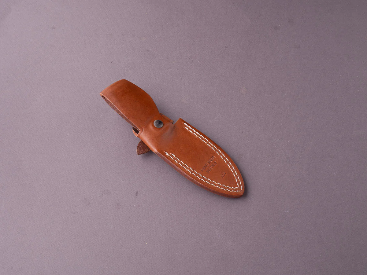 lionSTEEL - Fixed Blade - M4 - M390 - 105mm - Black G10 Handle - Leather Sheath - Image 8
