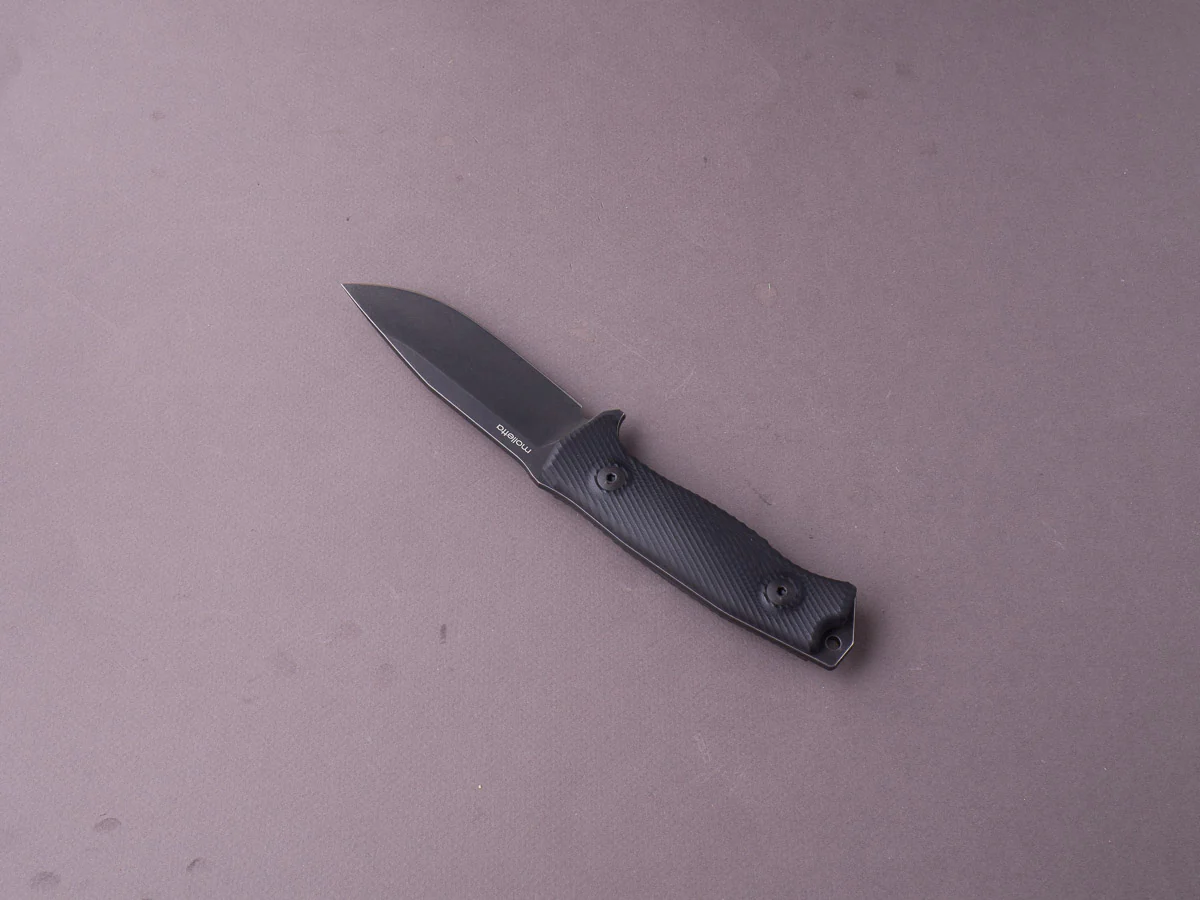 lionSTEEL - Fixed Blade - M5 - Sleipner - 110mm - Black G10 - Leather Sheath - Image 2