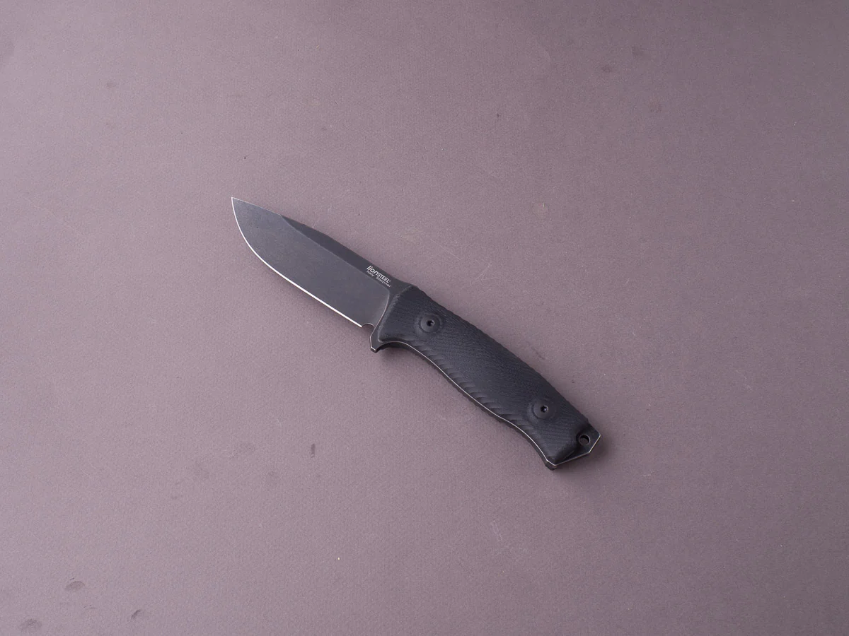 lionSTEEL - Fixed Blade - M5 - Sleipner - 110mm - Black G10 - Leather Sheath - Image 3