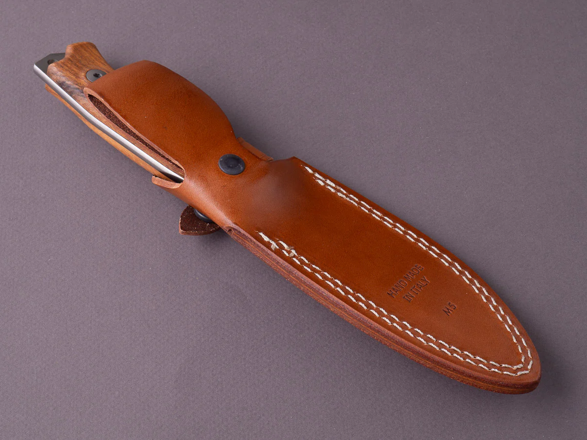 lionSTEEL - Fixed Blade - M5 - Sleipner - 110mm - Santos Handle - Leather Sheath - Image 3