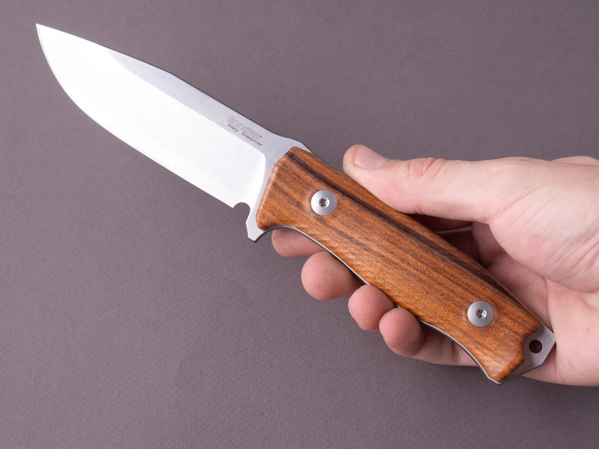 lionSTEEL - Fixed Blade - M5 - Sleipner - 110mm - Santos Handle - Leather Sheath - Image 6