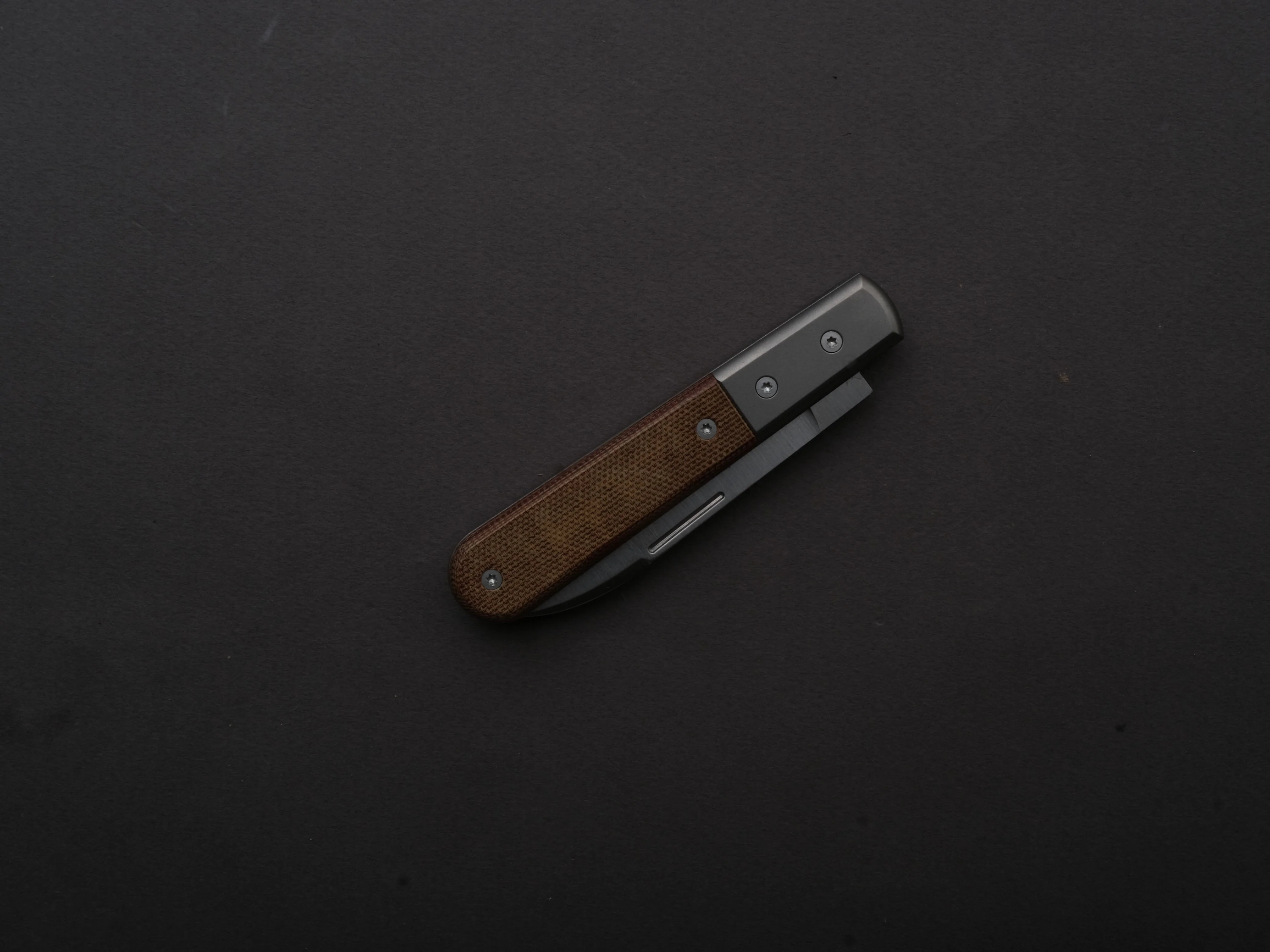 lionSTEEL - Folding Knife - Barlow - Roundhead - 65mm - M390 - Slip Joint - Natural Canvas - Image 6