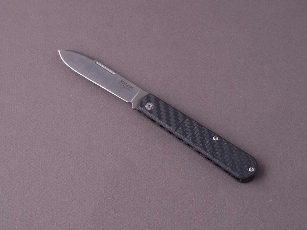 lionSTEEL - Folding Knife - Barlow - Roundhead - 65mm - M390 - Slip Joint - Carbon Fiber - Image 3