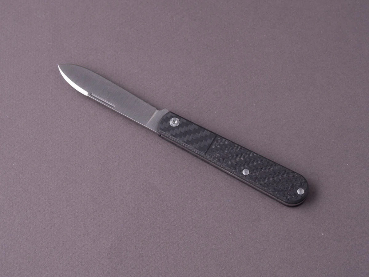 lionSTEEL - Folding Knife - Barlow - Roundhead - 65mm - M390 - Slip Joint - Carbon Fiber - Image 4