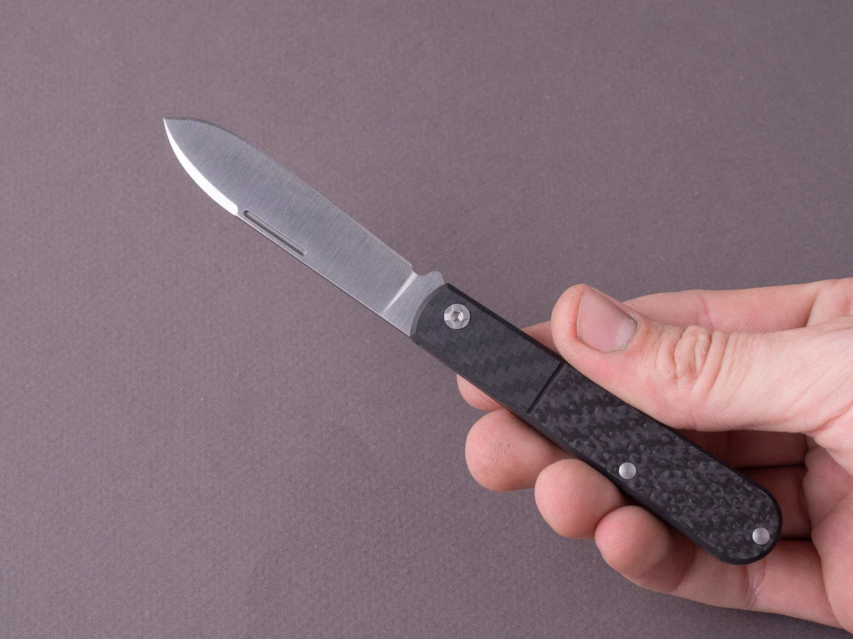 lionSTEEL - Folding Knife - Barlow - Roundhead - 65mm - M390 - Slip Joint - Carbon Fiber - Image 6