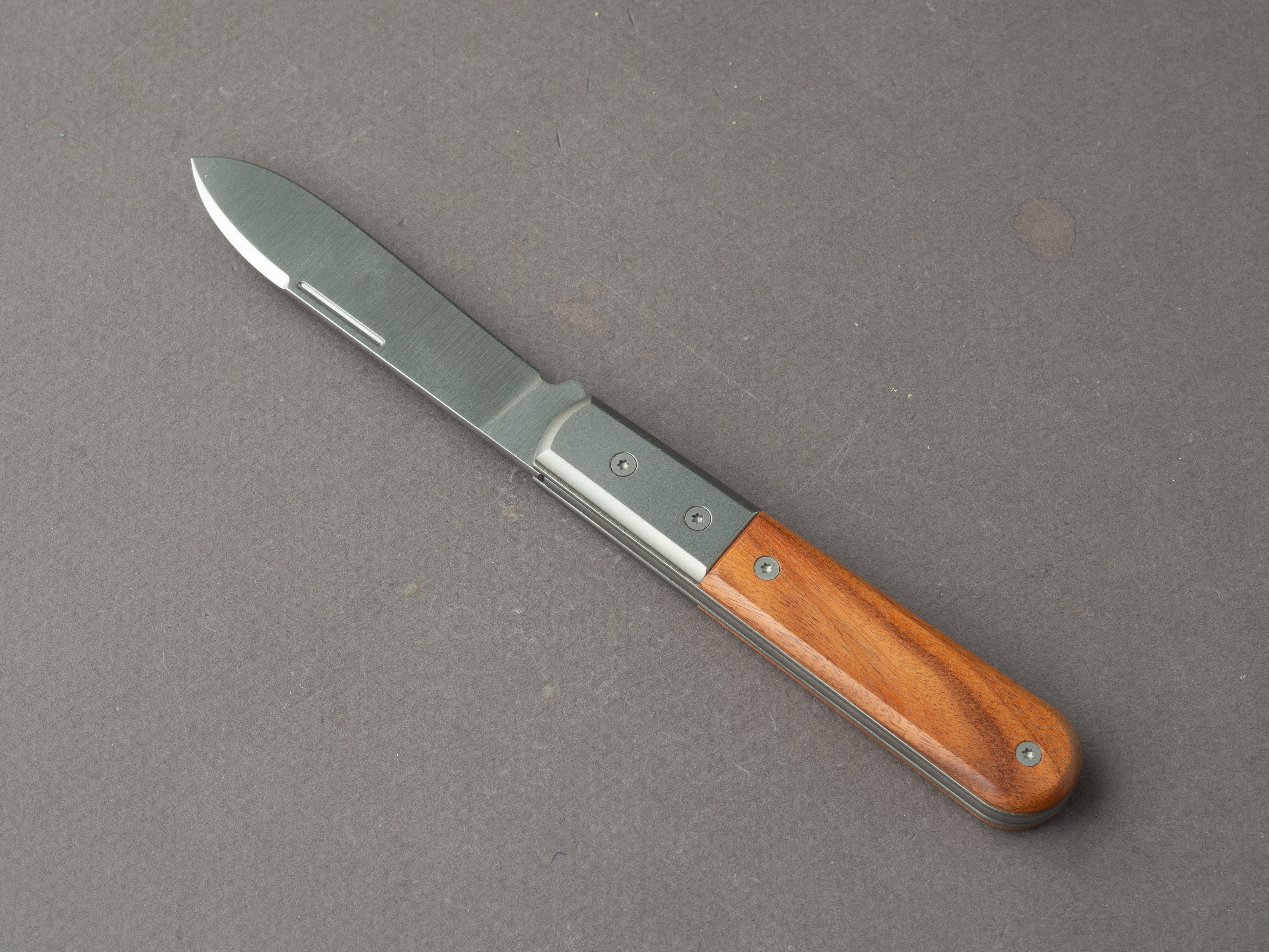 lionSTEEL - Folding Knife - Barlow - Roundhead - 65mm - M390 - Slip Joint - Santos w/ Metal Bolster - Image 3