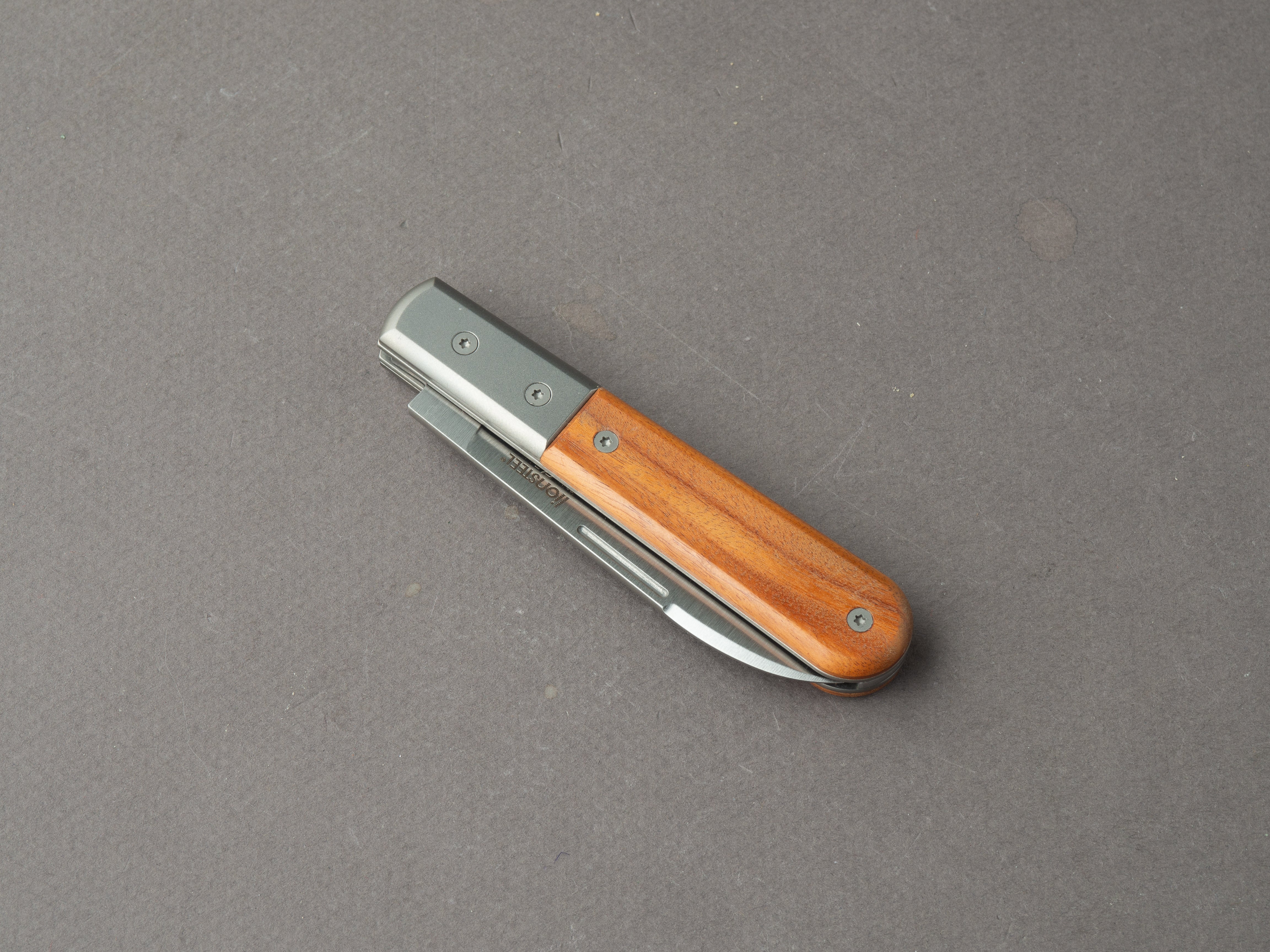 lionSTEEL - Folding Knife - Barlow - Roundhead - 65mm - M390 - Slip Joint - Santos w/ Metal Bolster - Image 5