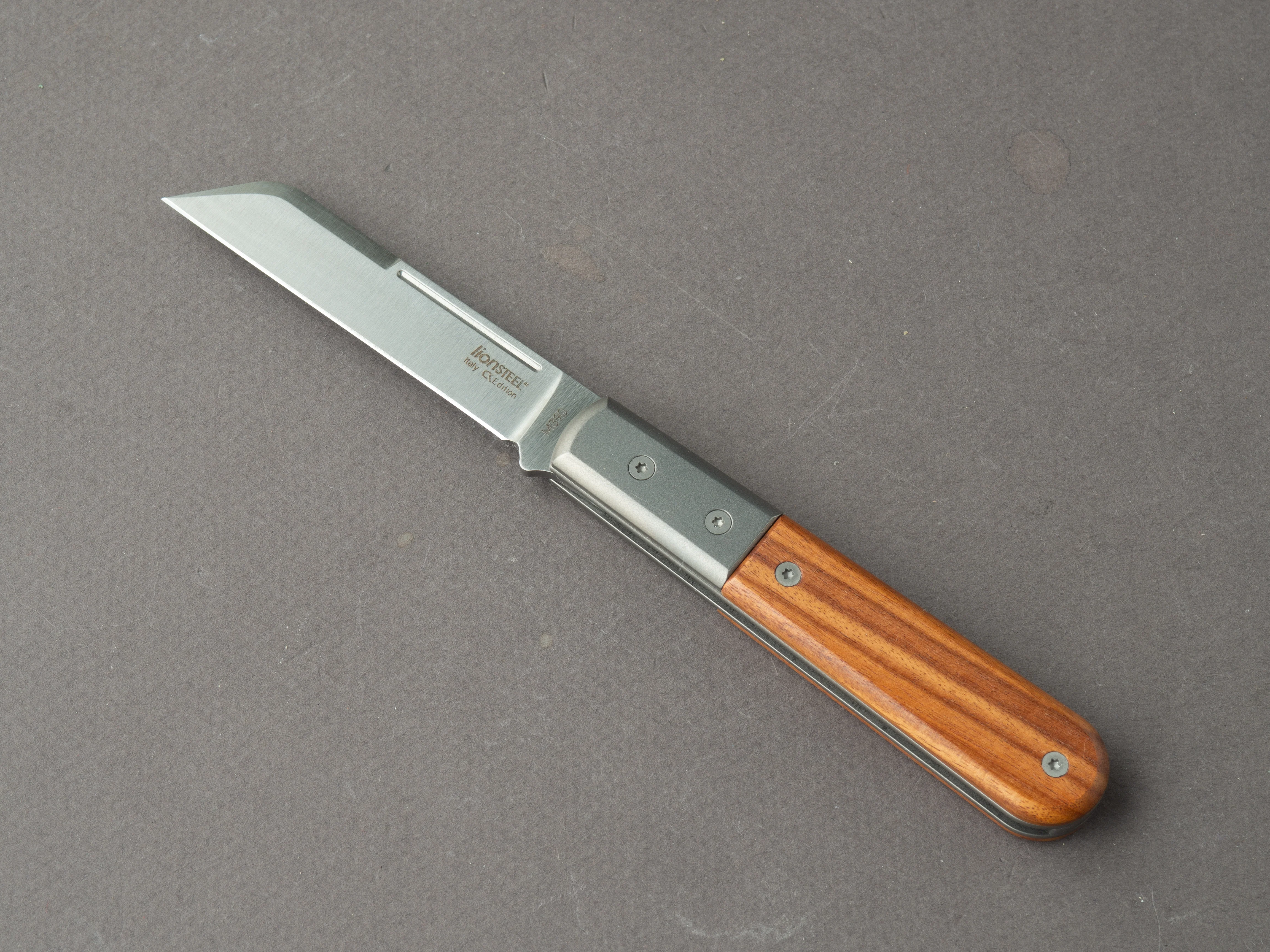 lionSTEEL - Folding Knife - Barlow - Dom - 65mm - M390 - Slip Joint - Santos Mahogany Handle - Image 2