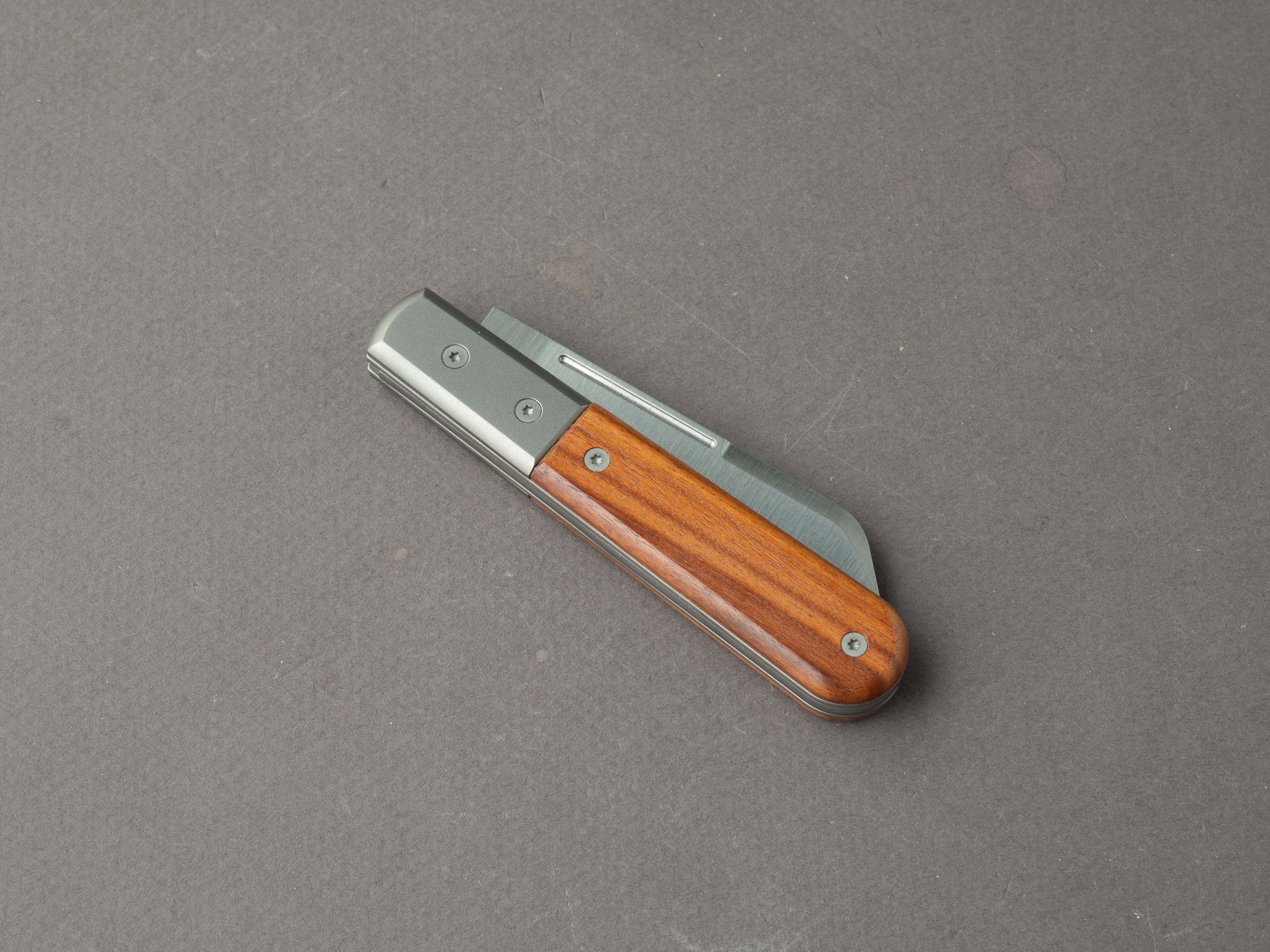 lionSTEEL - Folding Knife - Barlow - Dom - 65mm - M390 - Slip Joint - Santos Mahogany Handle - Image 4
