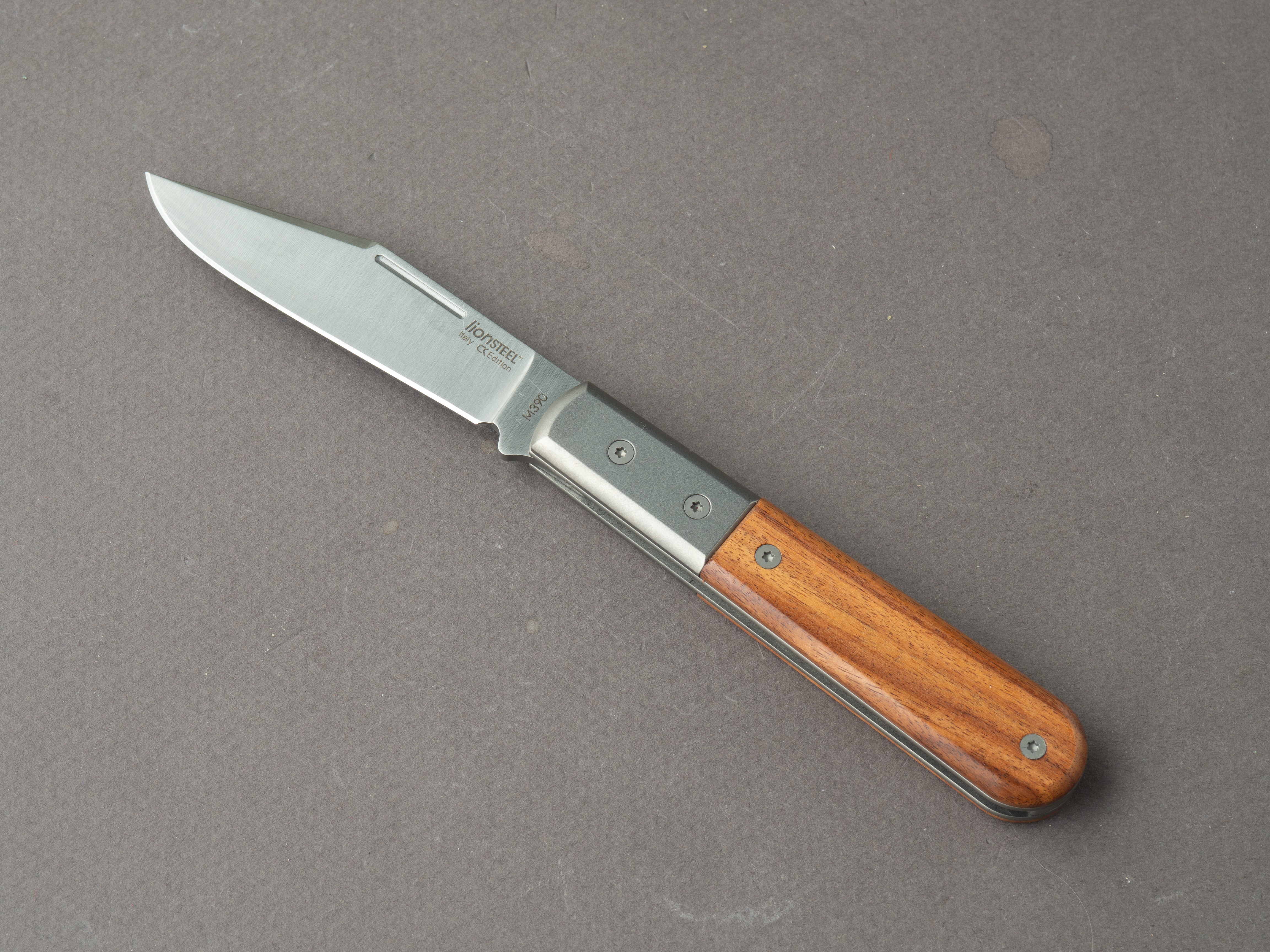 lionSTEEL - Folding Knife - Barlow - Shuffler - 65mm - M390 - Slip Joint - Santos w/ Metal Bolster - Image 2