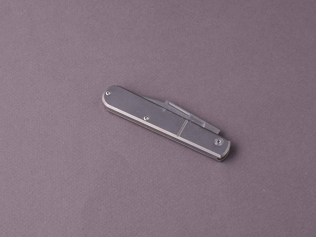 lionSTEEL - Folding Knife - Barlow - Shuffler - 65mm - M390 - Slip Joint - Titanium Handle