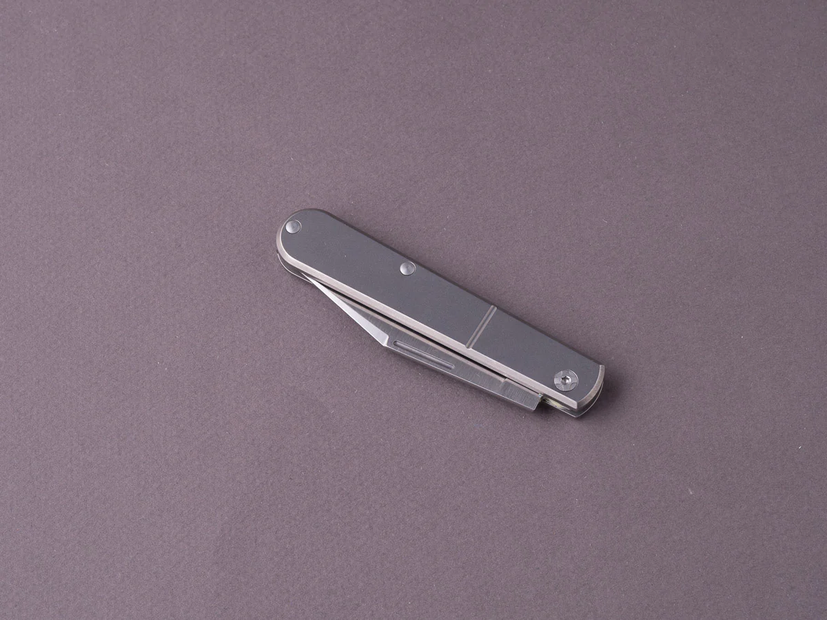 lionSTEEL - Folding Knife - Barlow - Shuffler - 65mm - M390 - Slip Joint - Titanium Handle - Image 2
