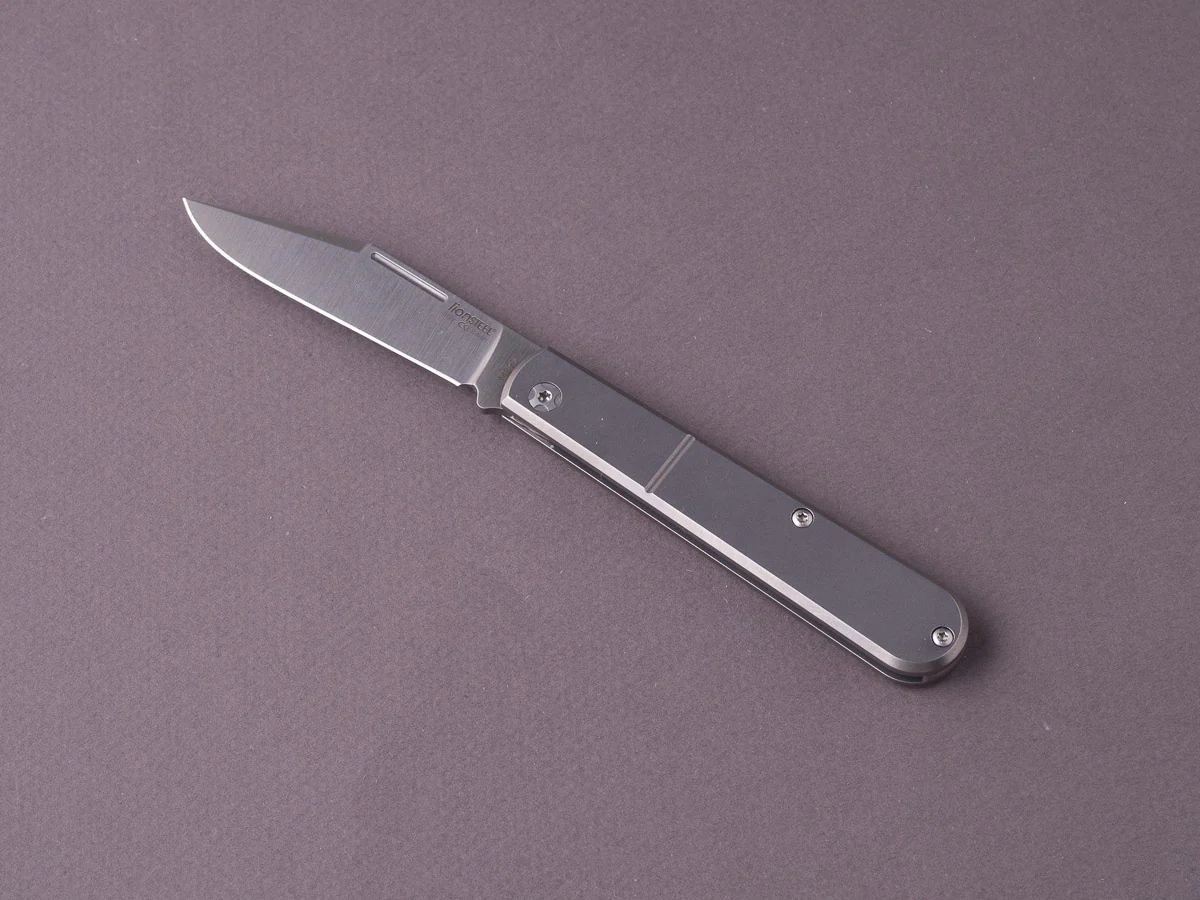lionSTEEL - Folding Knife - Barlow - Shuffler - 65mm - M390 - Slip Joint - Titanium Handle - Image 3