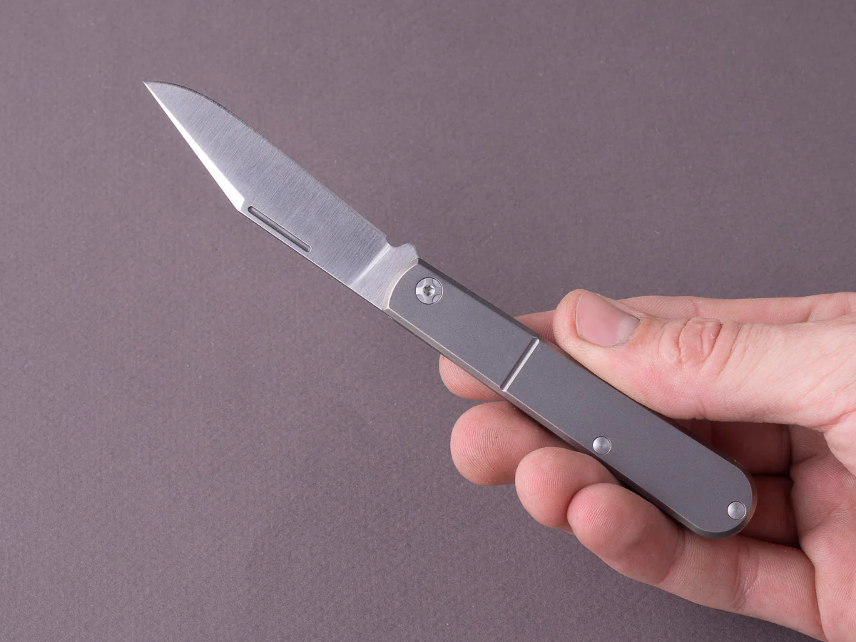lionSTEEL - Folding Knife - Barlow - Shuffler - 65mm - M390 - Slip Joint - Titanium Handle - Image 6