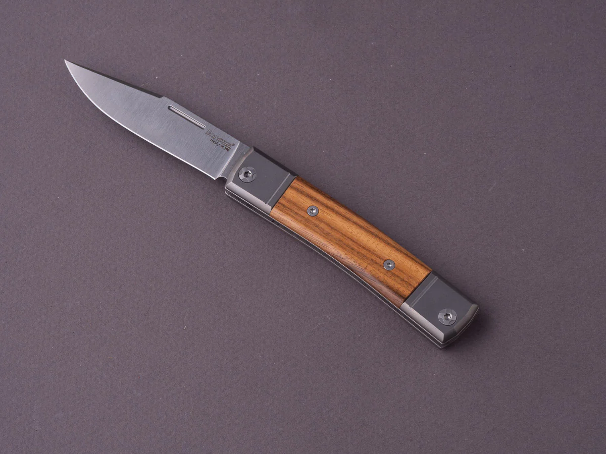 lionSTEEL - Folding Knife - bestMAN - Clip Point - 71mm - M390 - Slip Joint - Santos Mahogany