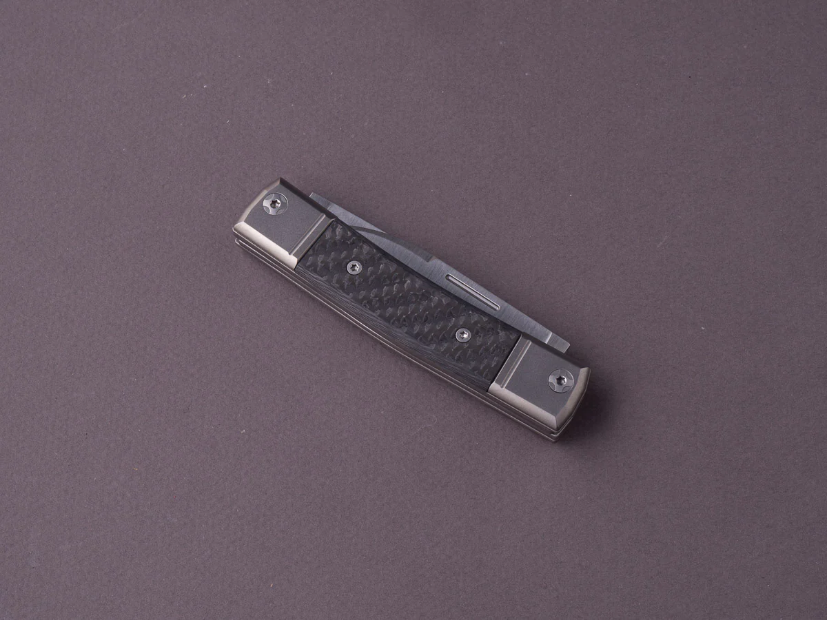 lionSTEEL - Folding Knife - bestMAN - Dual Blade - 71mm - M390 - Slip Joint - Carbon Fiber - Image 2