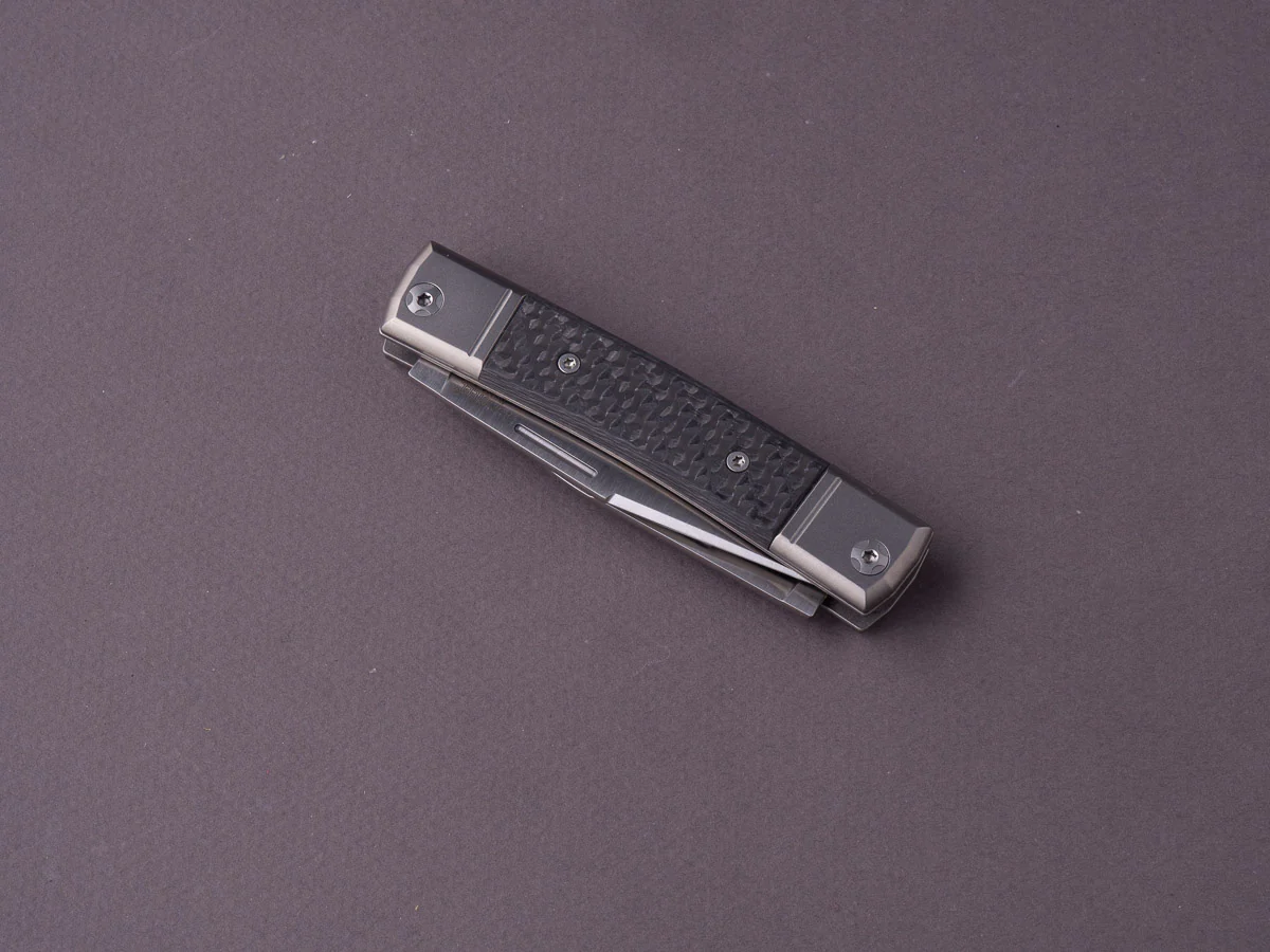 lionSTEEL - Folding Knife - bestMAN - Dual Blade - 71mm - M390 - Slip Joint - Carbon Fiber - Image 3
