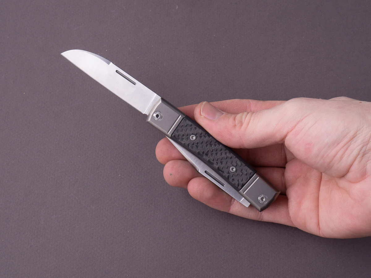 lionSTEEL - Folding Knife - bestMAN - Dual Blade - 71mm - M390 - Slip Joint - Carbon Fiber - Image 9