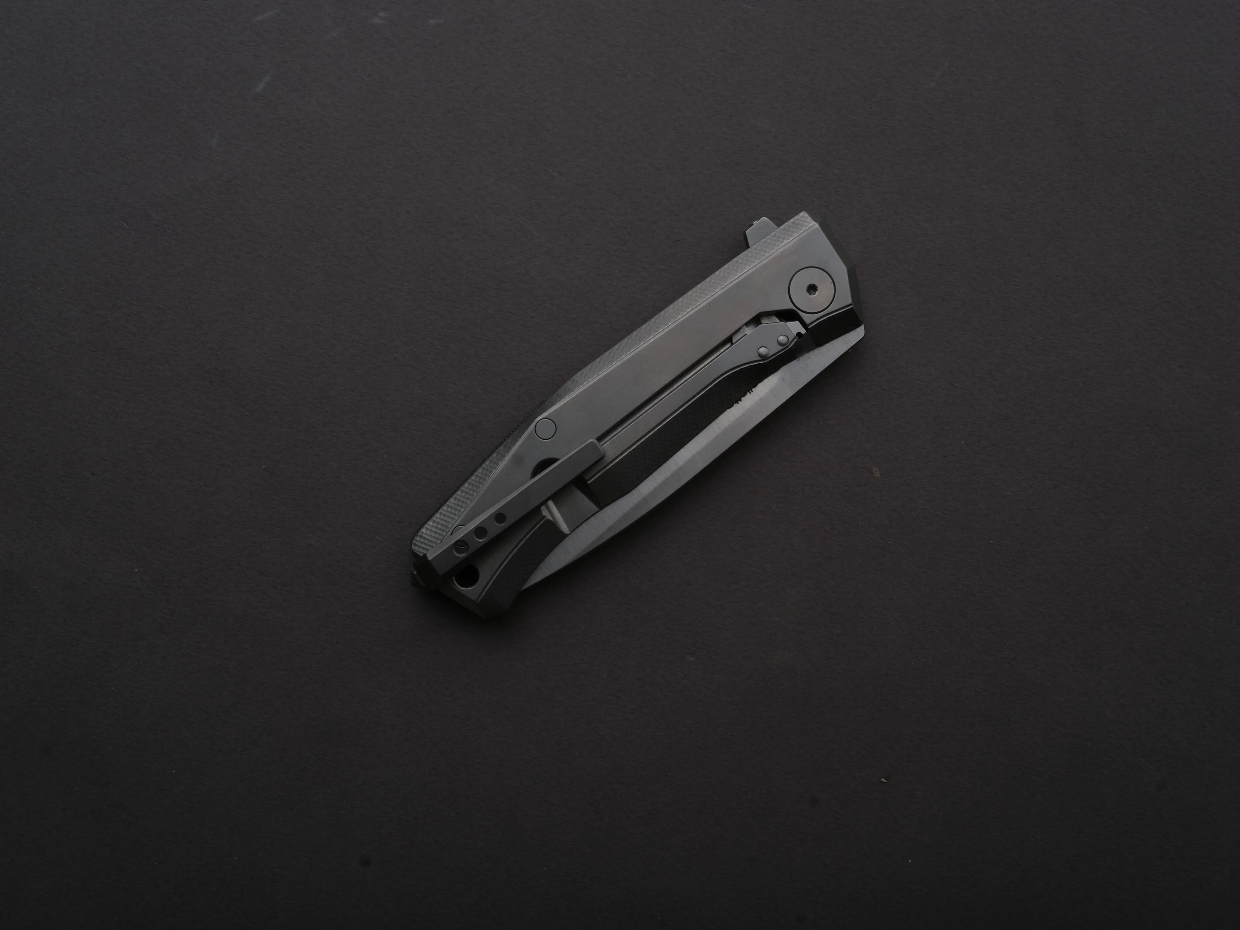 lionSTEEL - Folding Knife - Frame Lock - MYTO - M390 - 85mm - Natural Canvas and Titanium - Image 7