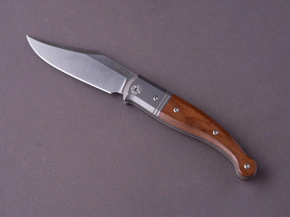 lionSTEEL - Folding Knife - GITANO - 85mm - Niolox - Slip Joint - Santos Mahogany Handle