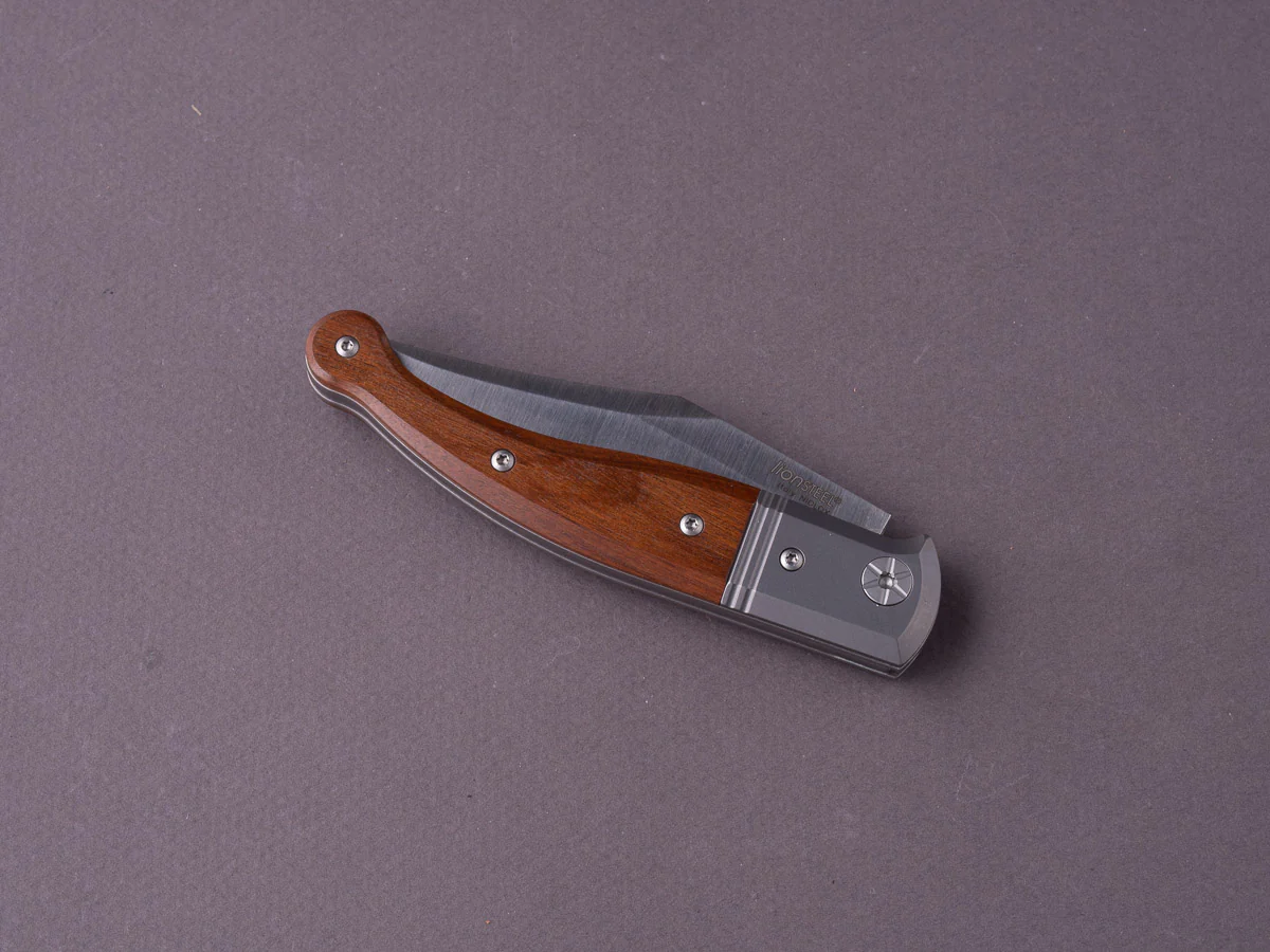lionSTEEL - Folding Knife - GITANO - 85mm - Niolox - Slip Joint - Santos Mahogany Handle - Image 2