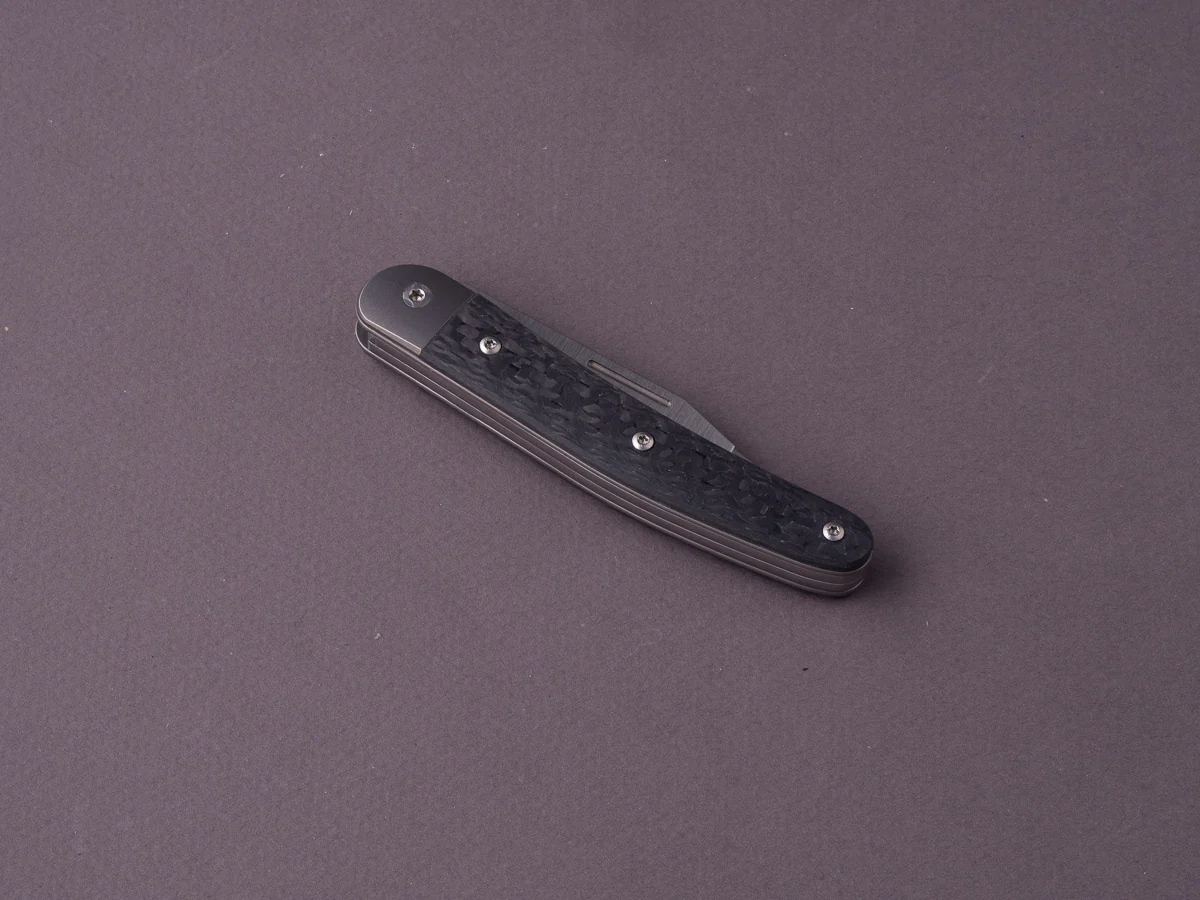 lionSTEEL - Folding Knife - Jack 2 Piece - 77mm - M390 - Slip Joint - Carbon Fiber - Image 3
